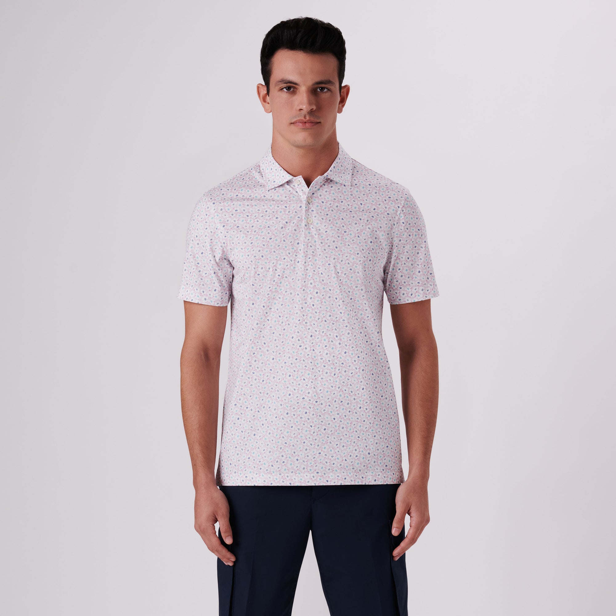 Victor Floral Print OoohCotton Polo