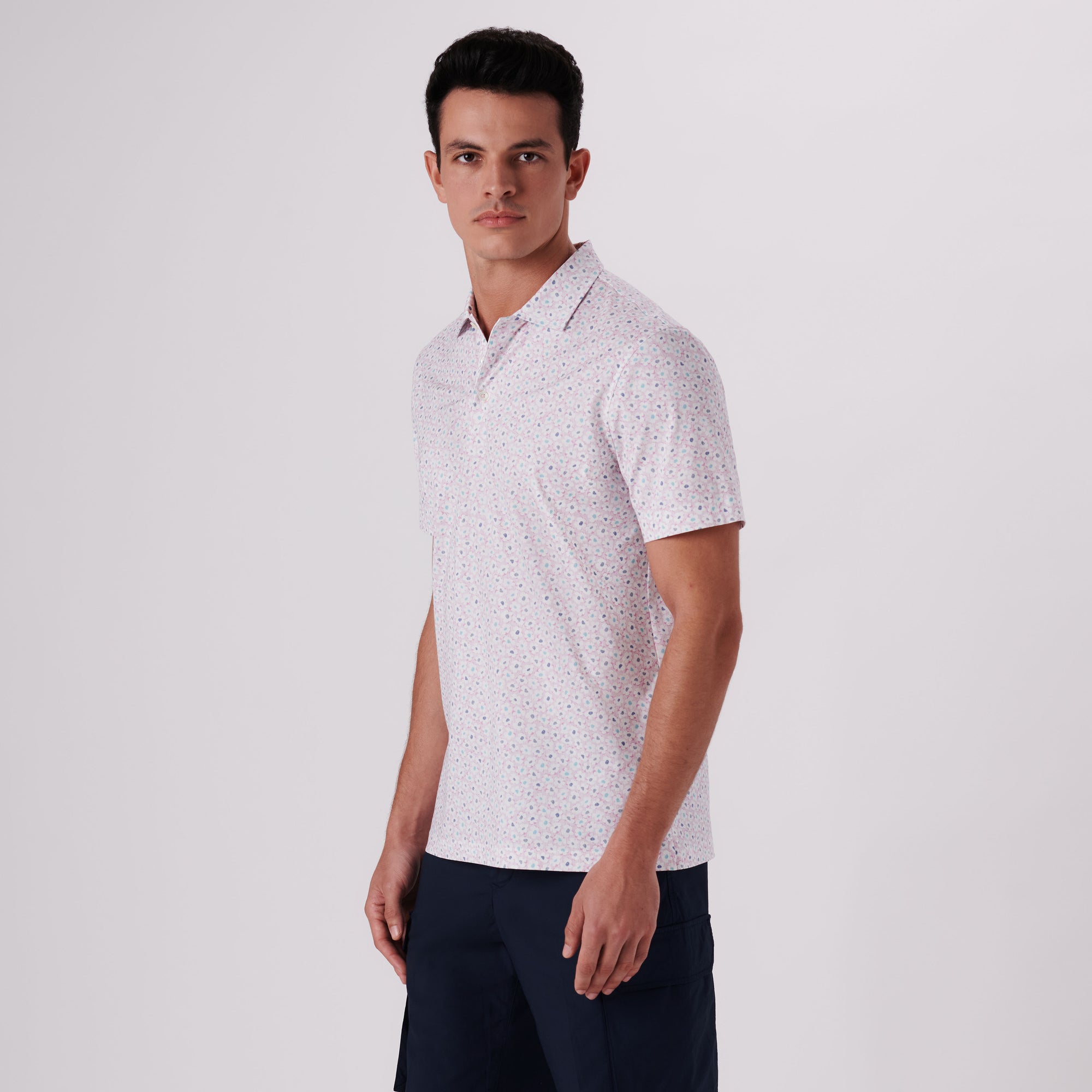 Victor Floral Print OoohCotton Polo