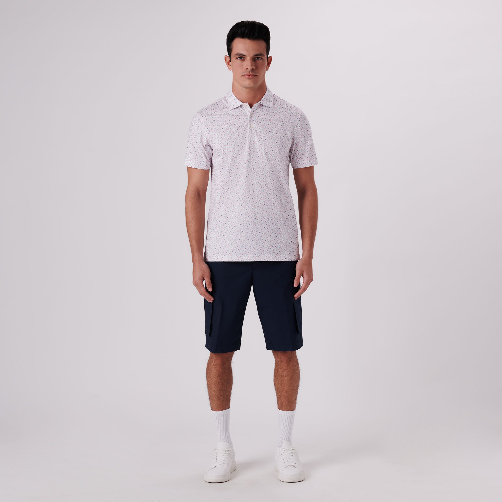 Victor Floral Print OoohCotton Polo