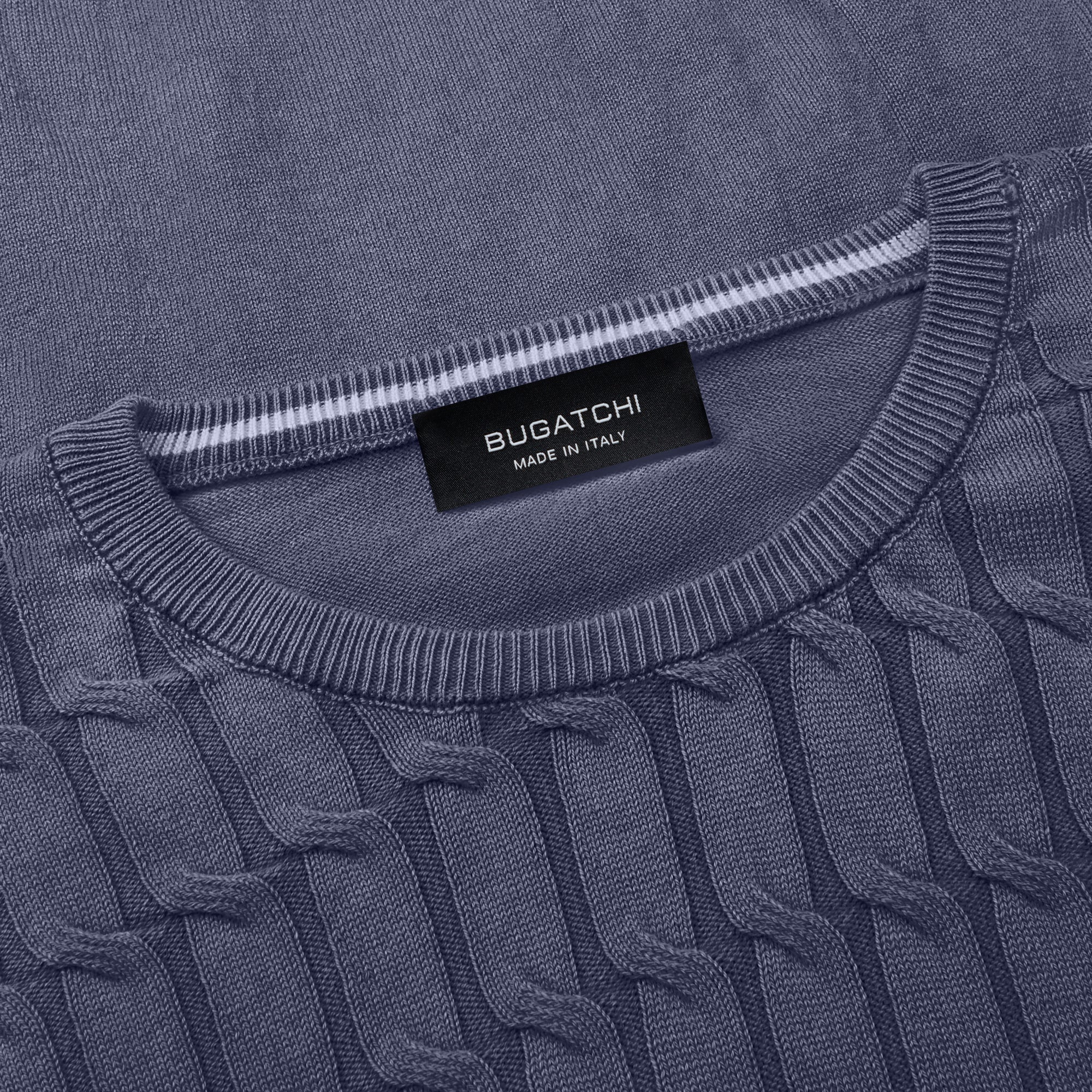 Knit Stitch Crew Neck Sweater