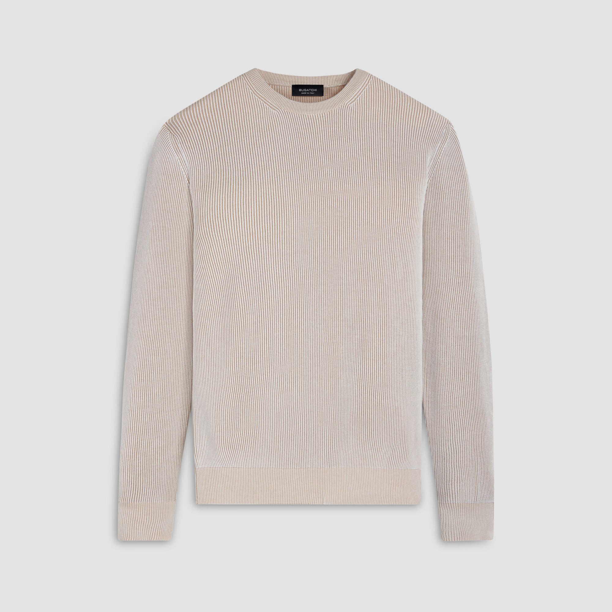 Rib Knit Crew Neck Sweater