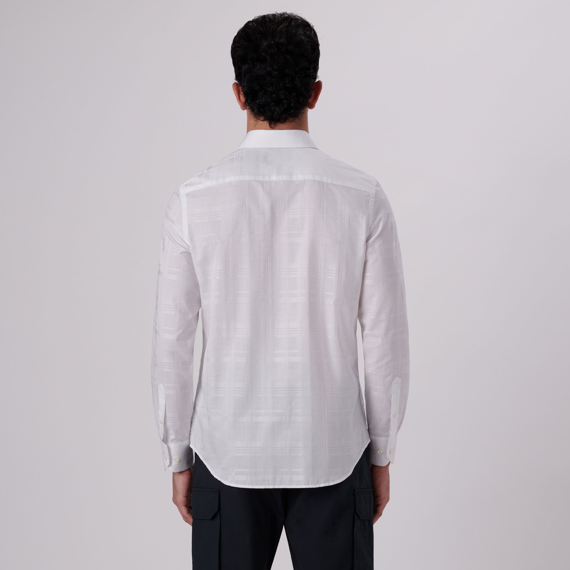 Julian Tonal Plaid Jacquard Shirt