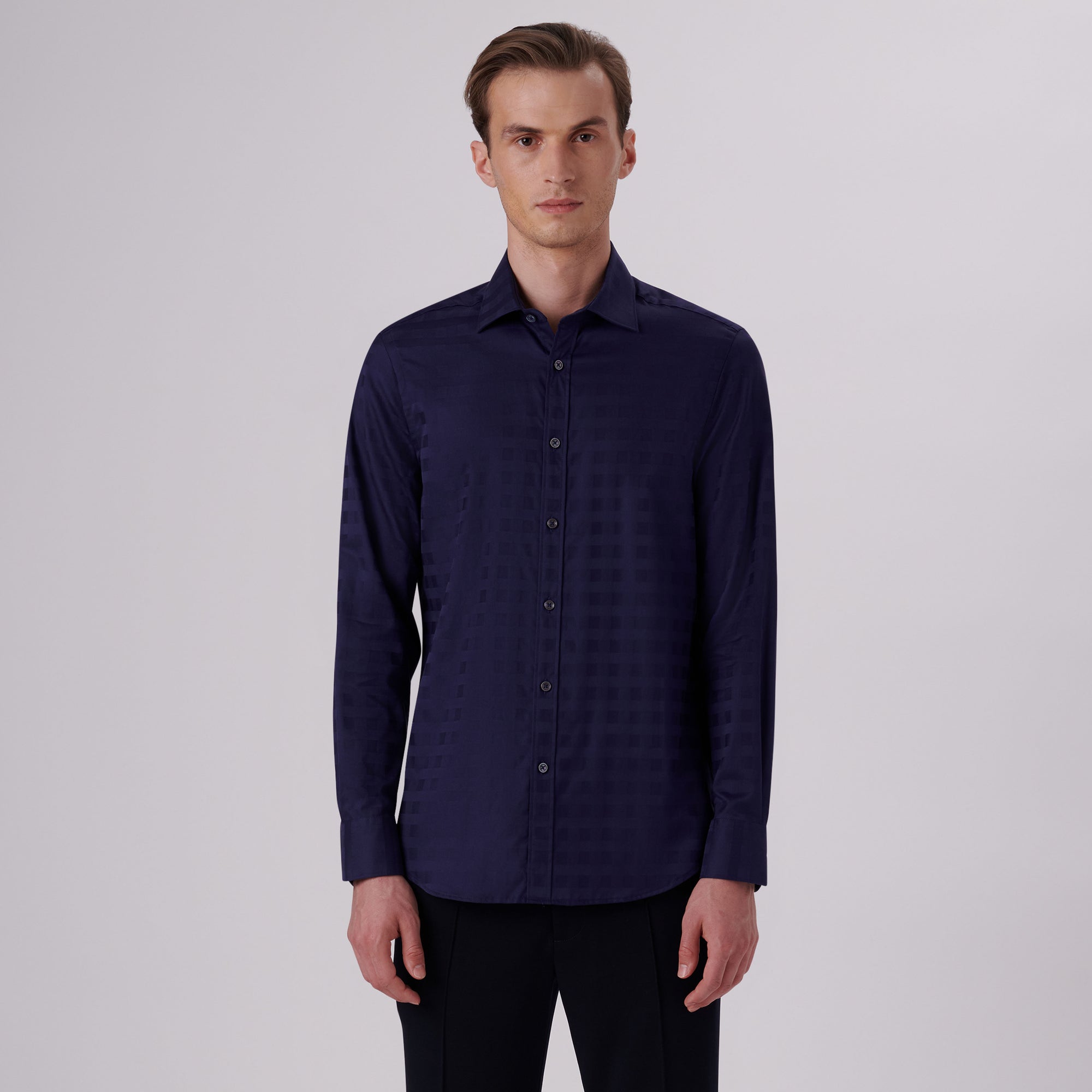 Julian Tonal Check Jacquard Shirt