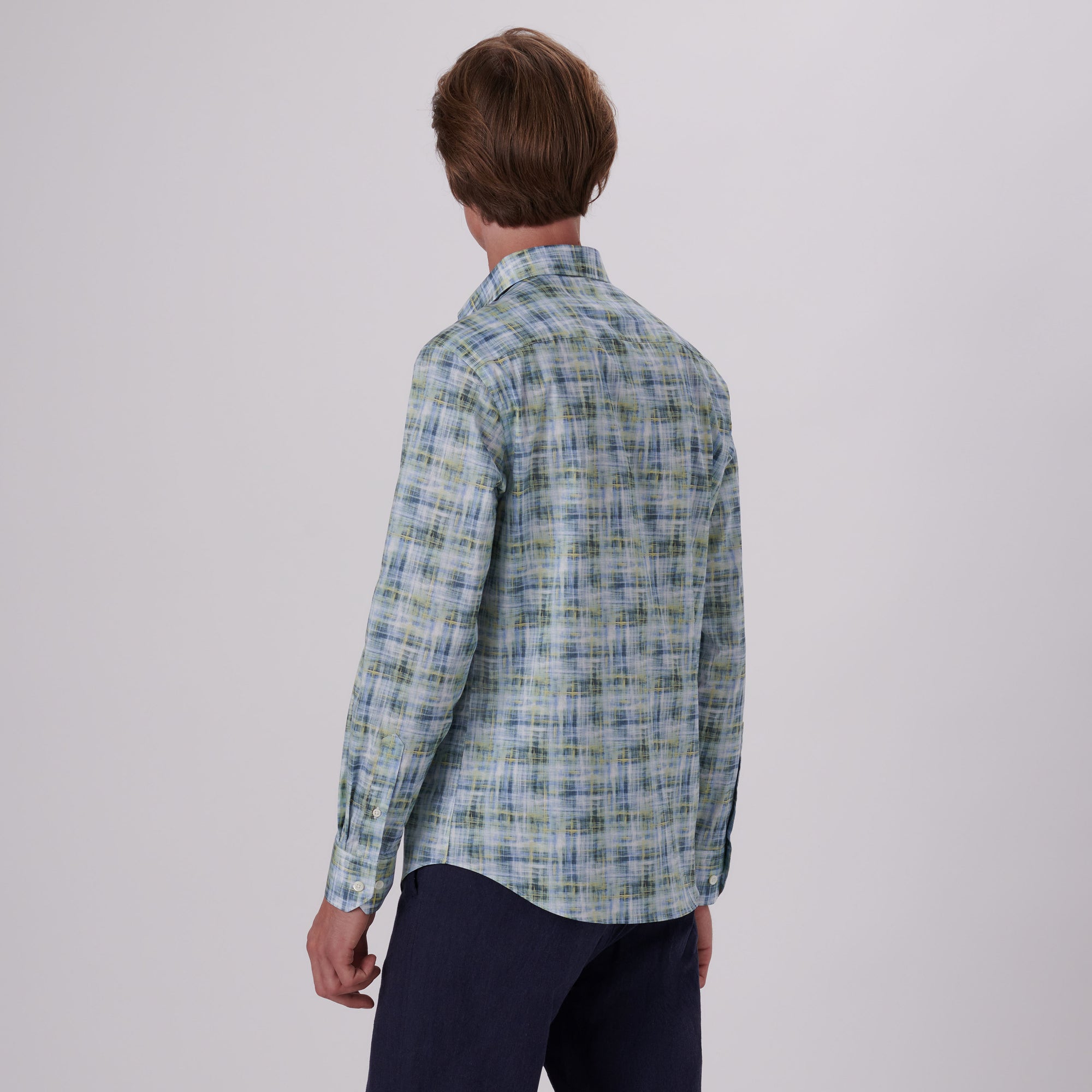 Julian Irregular Check Print Shirt