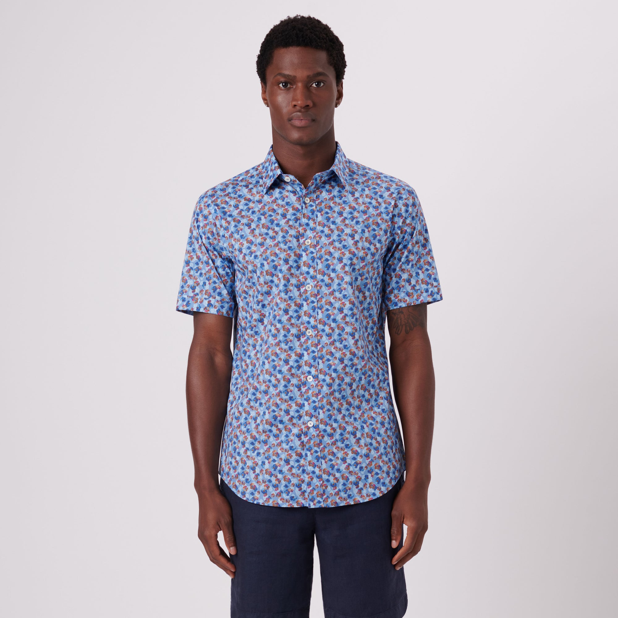 Orson Floral Print Short Sleeve Shirt