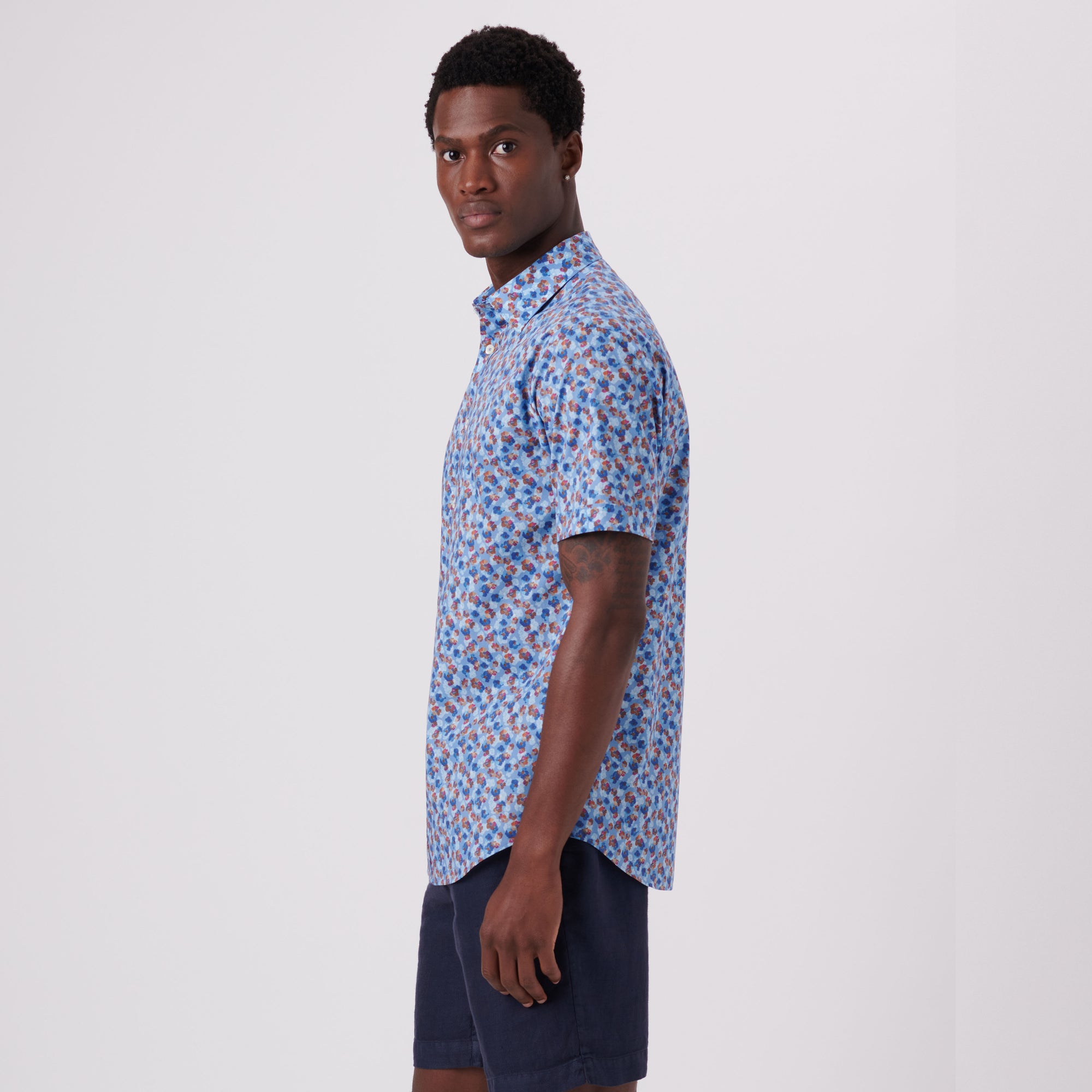 Orson Floral Print Short Sleeve Shirt