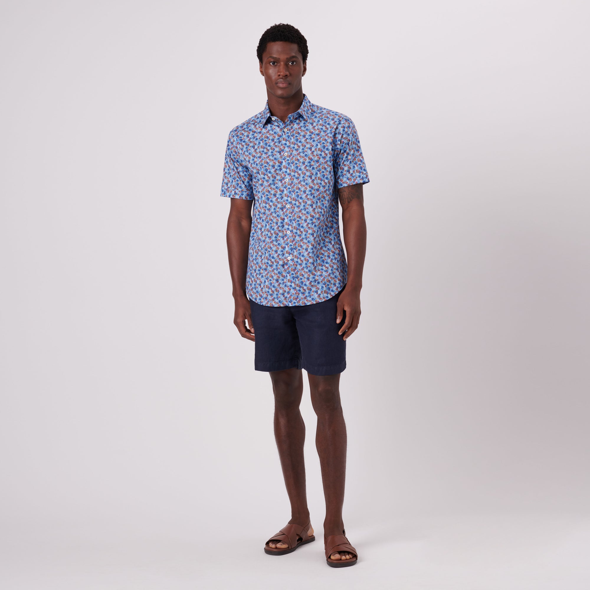 Orson Floral Print Short Sleeve Shirt