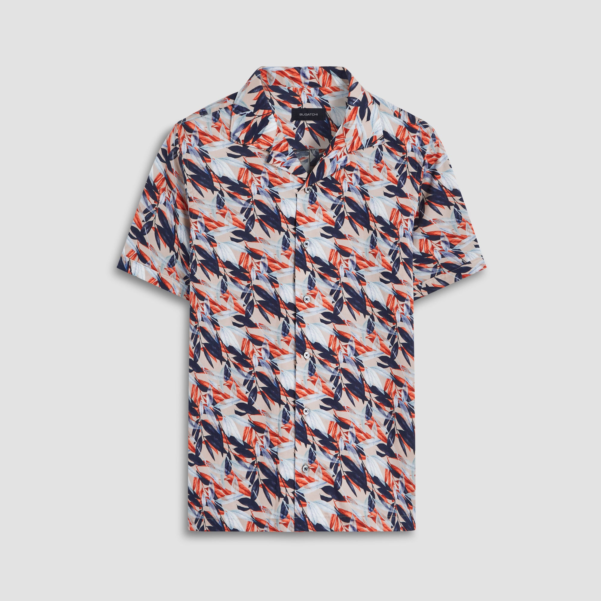 Jackson Leaf Print Short Sleeve Shirt