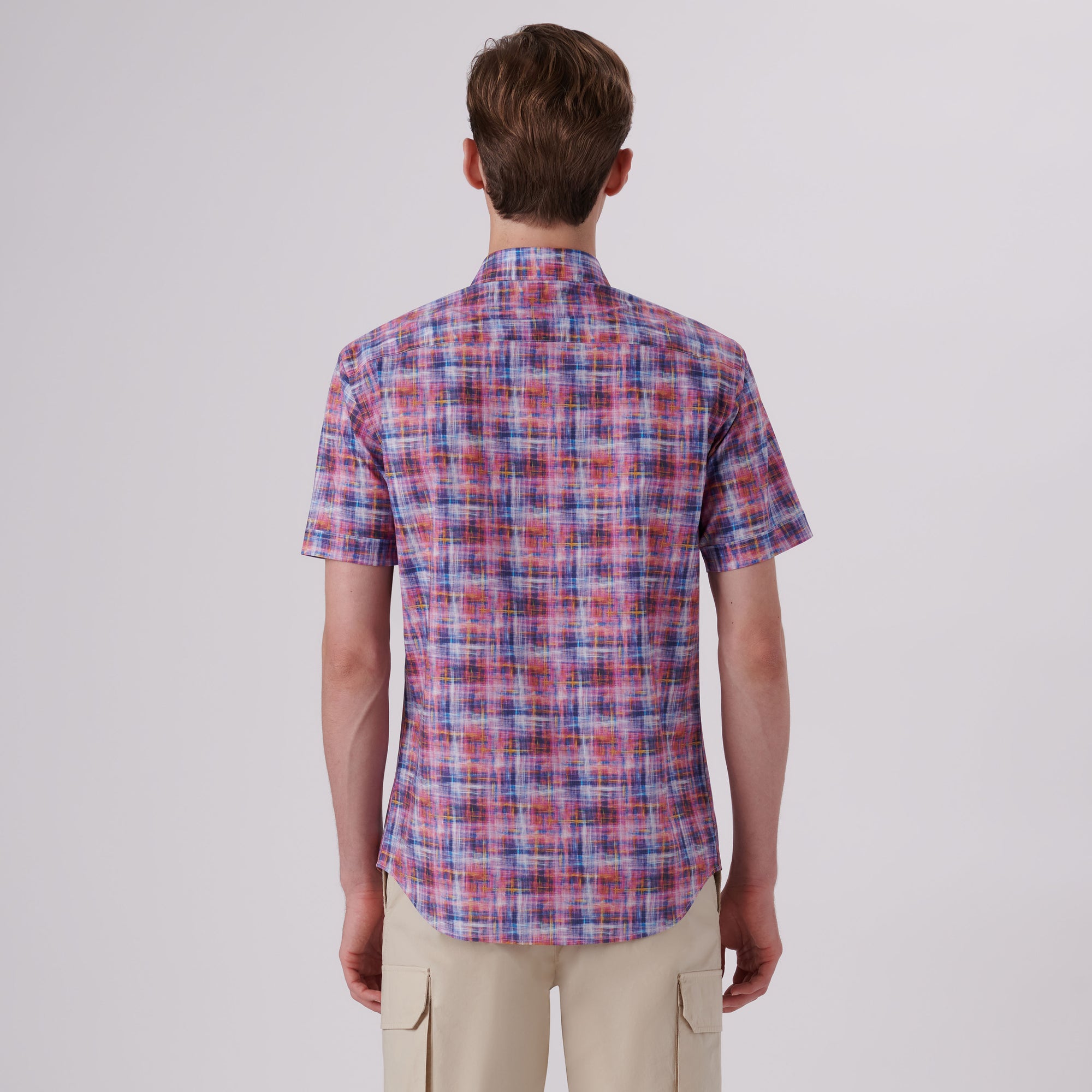 Orson Irregular Check Short Sleeve Shirt