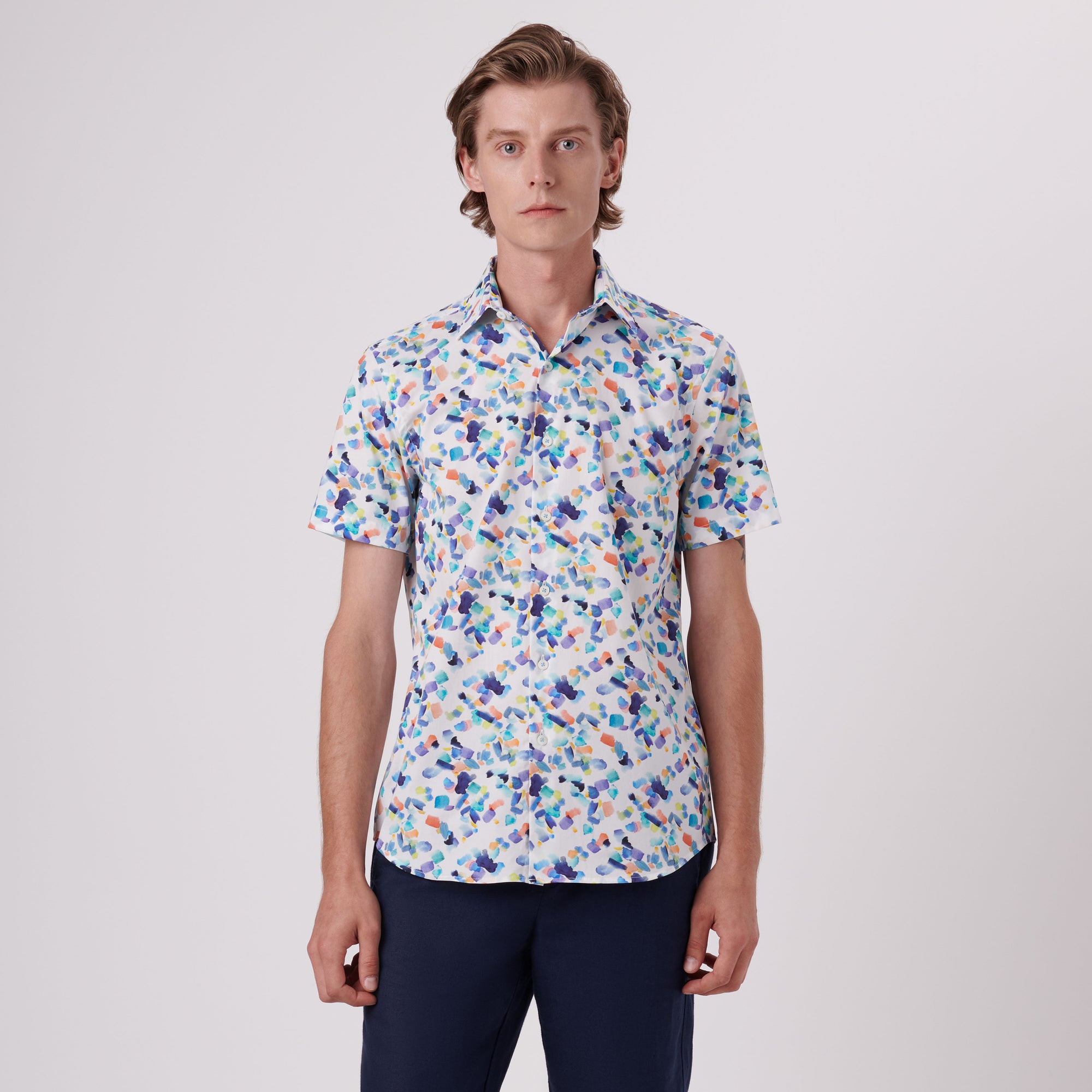 Orson Abstract Print Short Sleeve Shirt