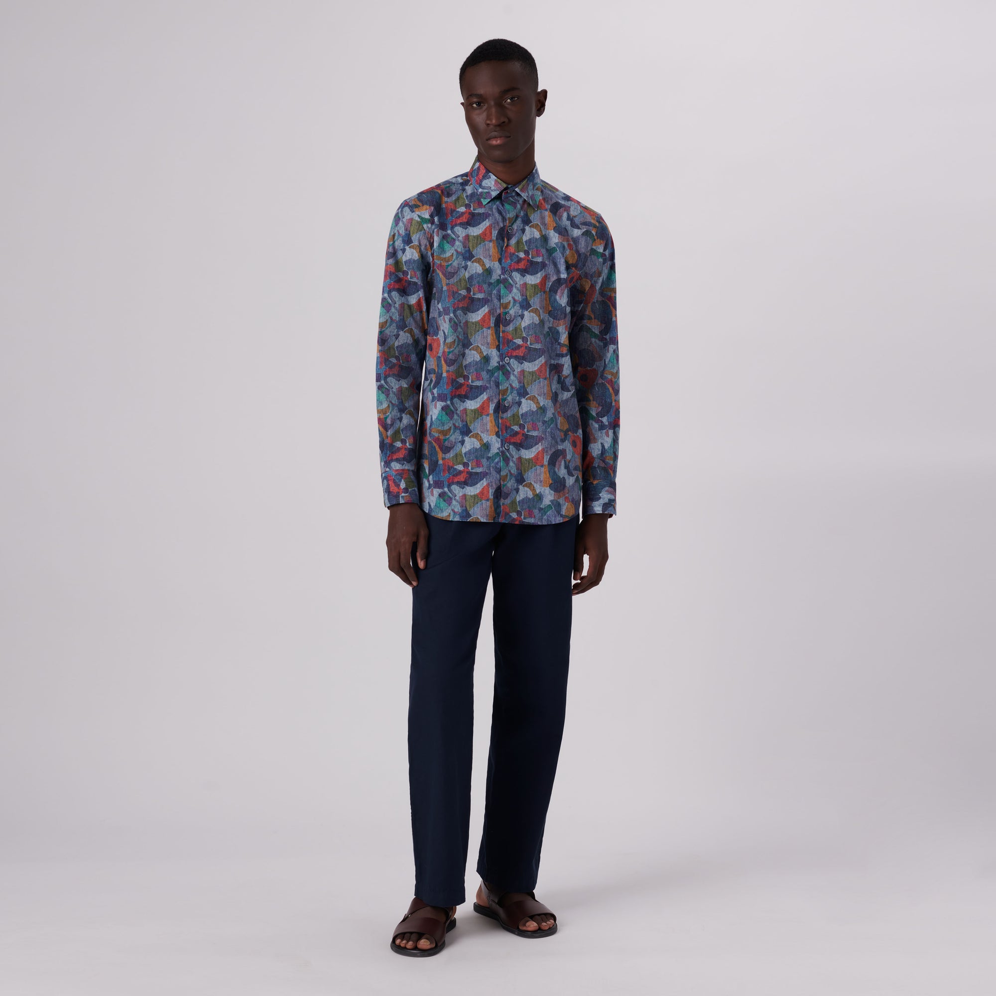 Julian Abstract Print Shirt