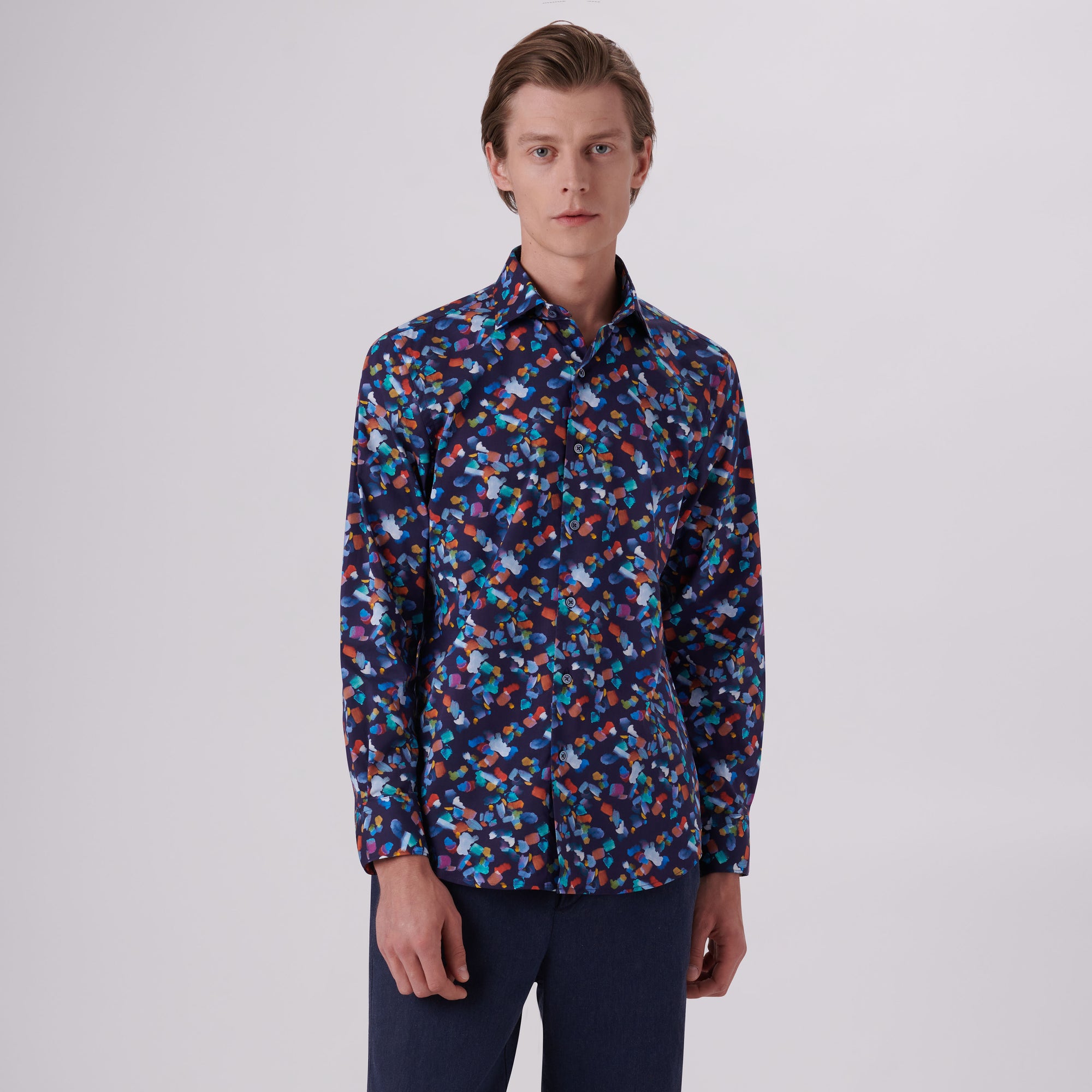 Axel Paint Strokes Print Shirt