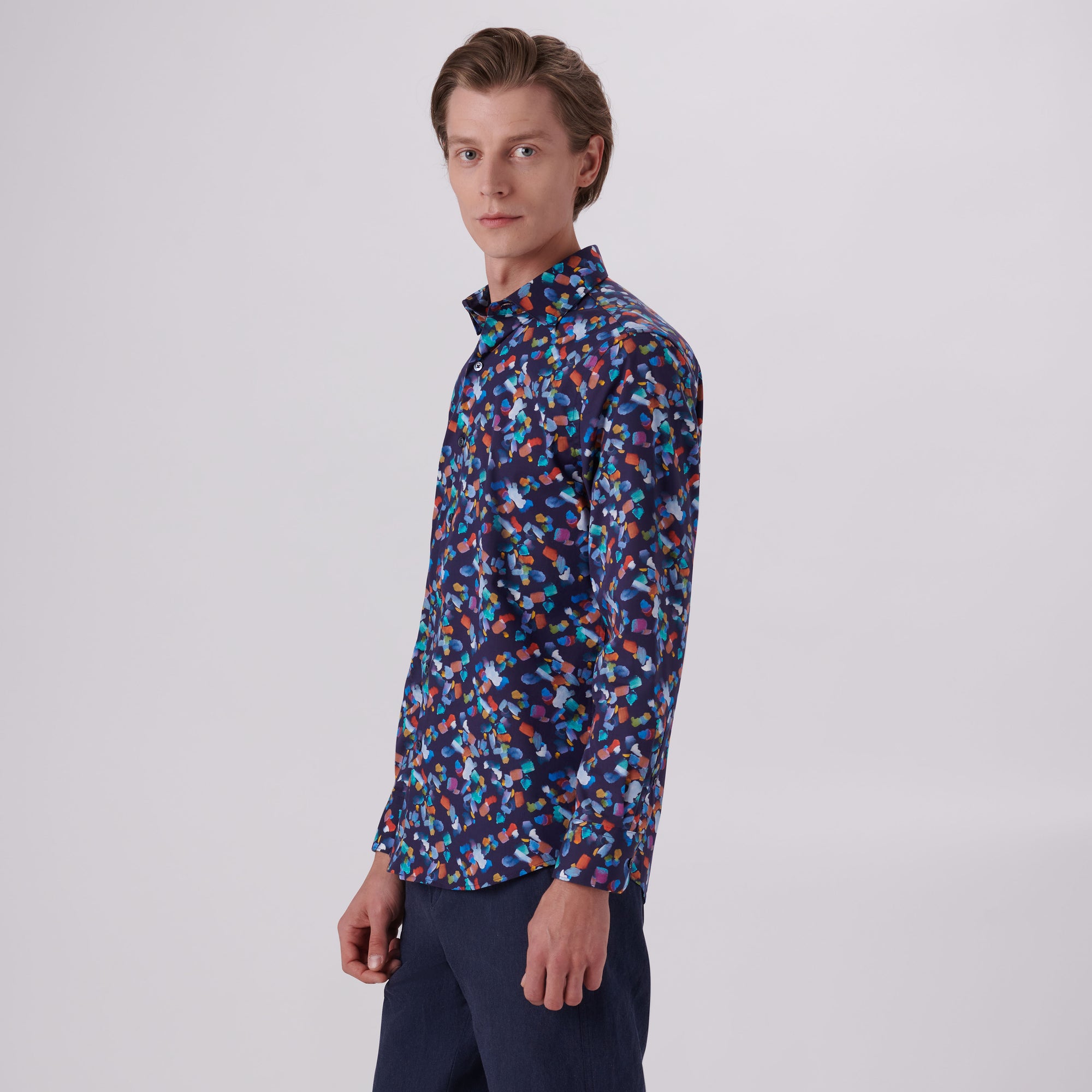 Axel Paint Strokes Print Shirt