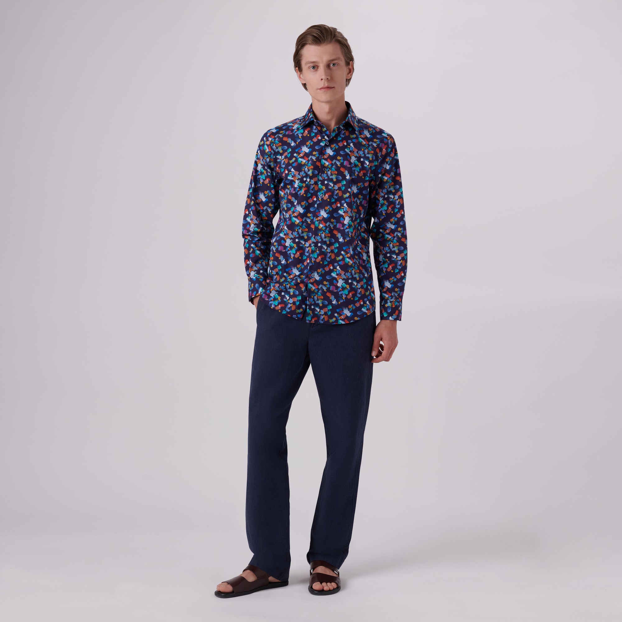 Axel Paint Strokes Print Shirt