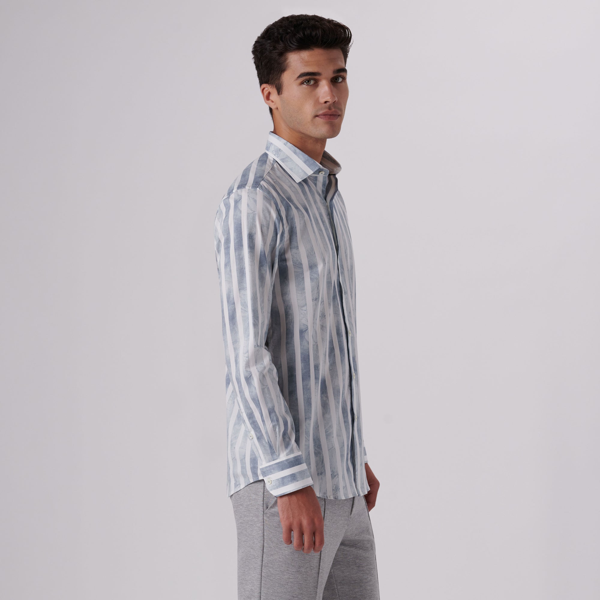 Axel Cabana Stripe Print Shirt