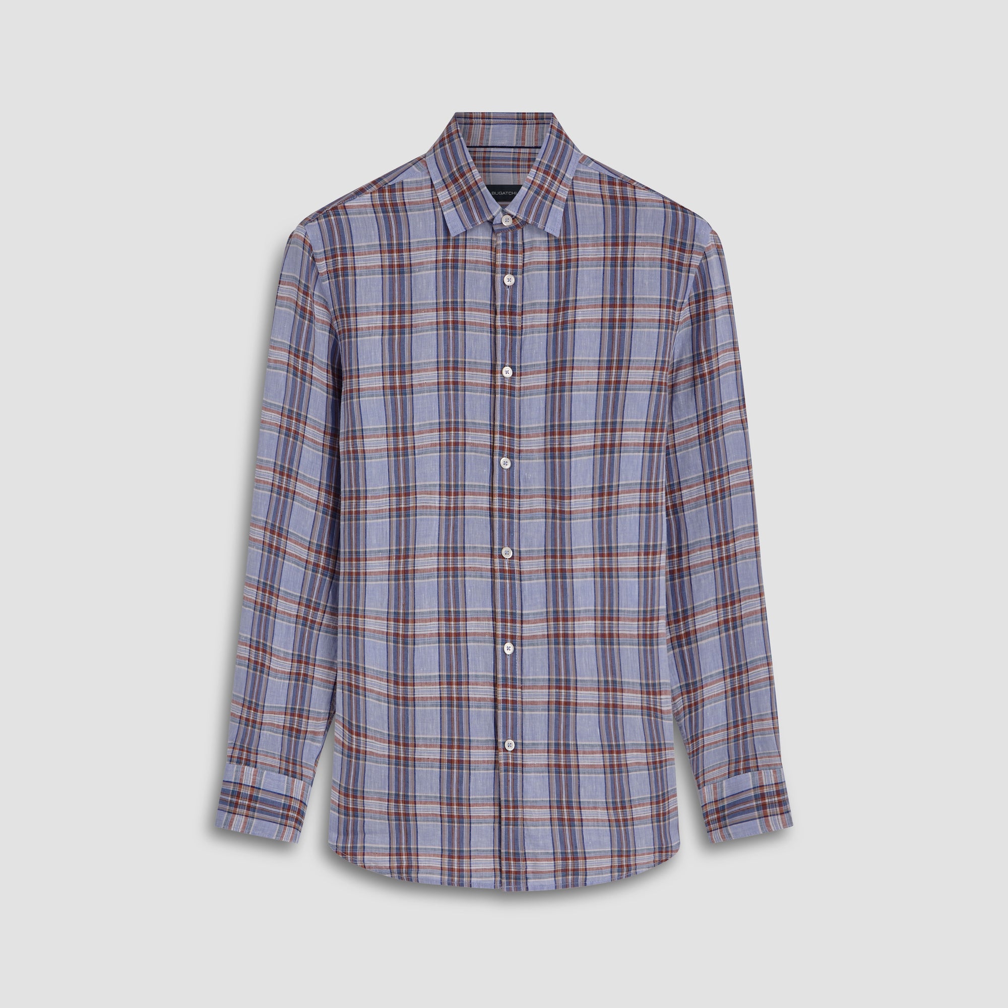 Julian Plaid Check Linen Shirt