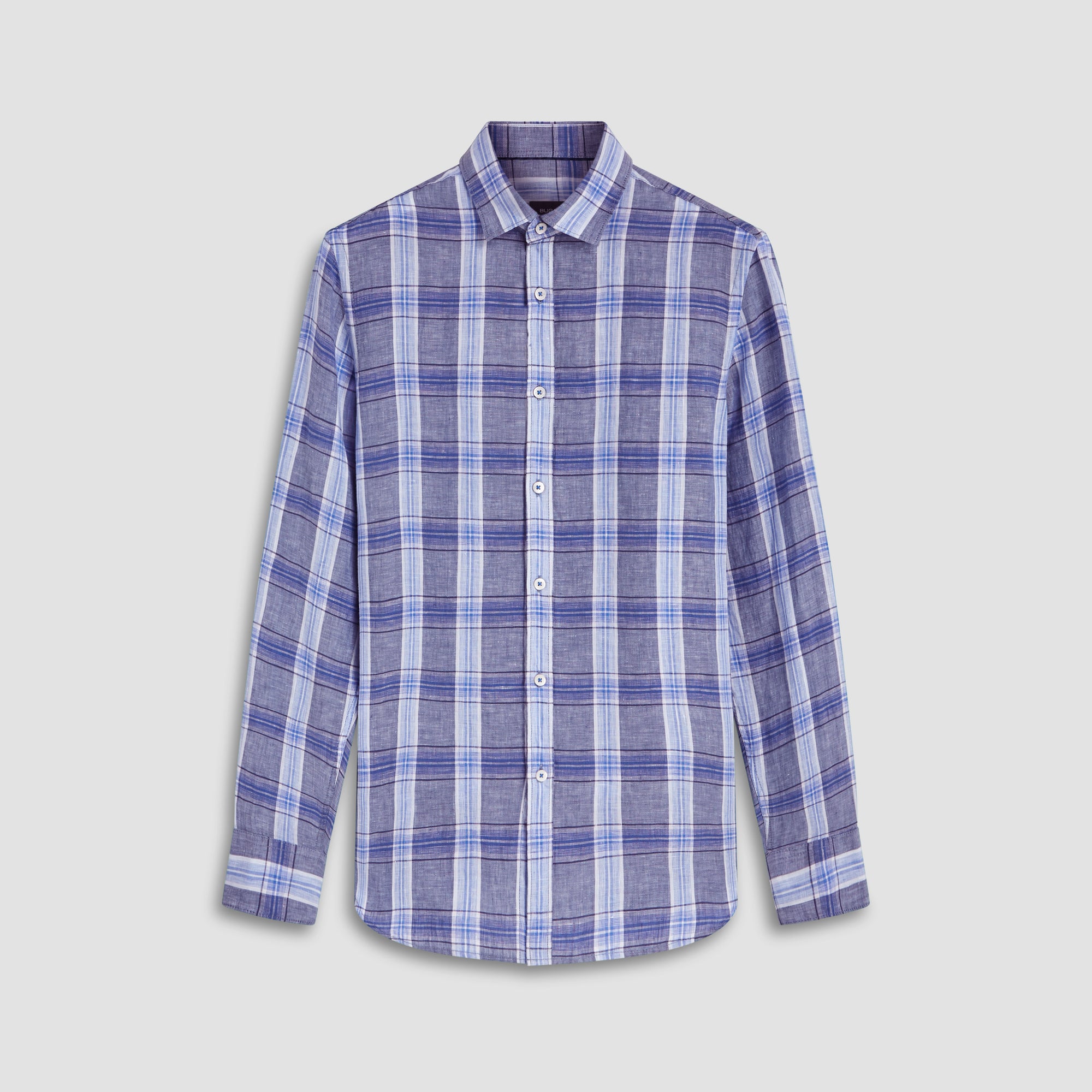 Julian Plaid Check Linen Shirt