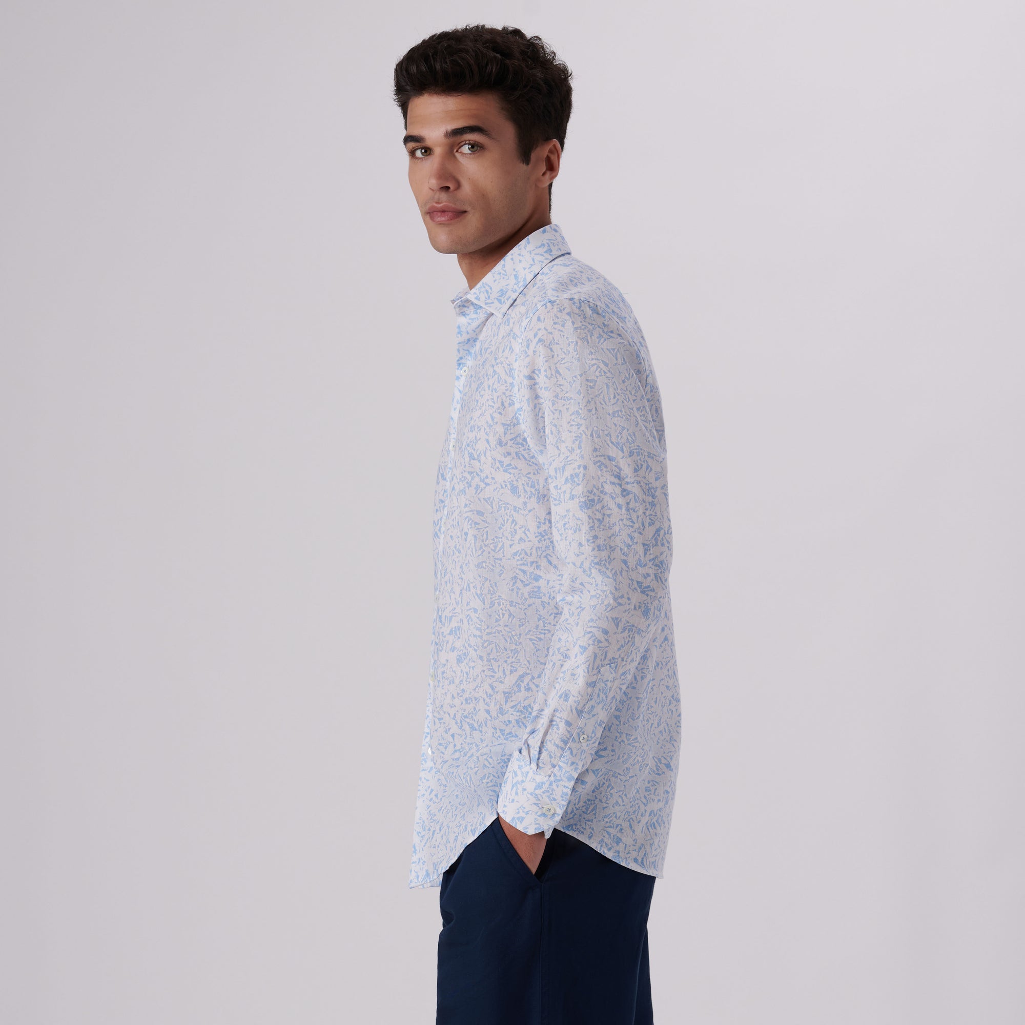 Julian Abstract Linen Shirt