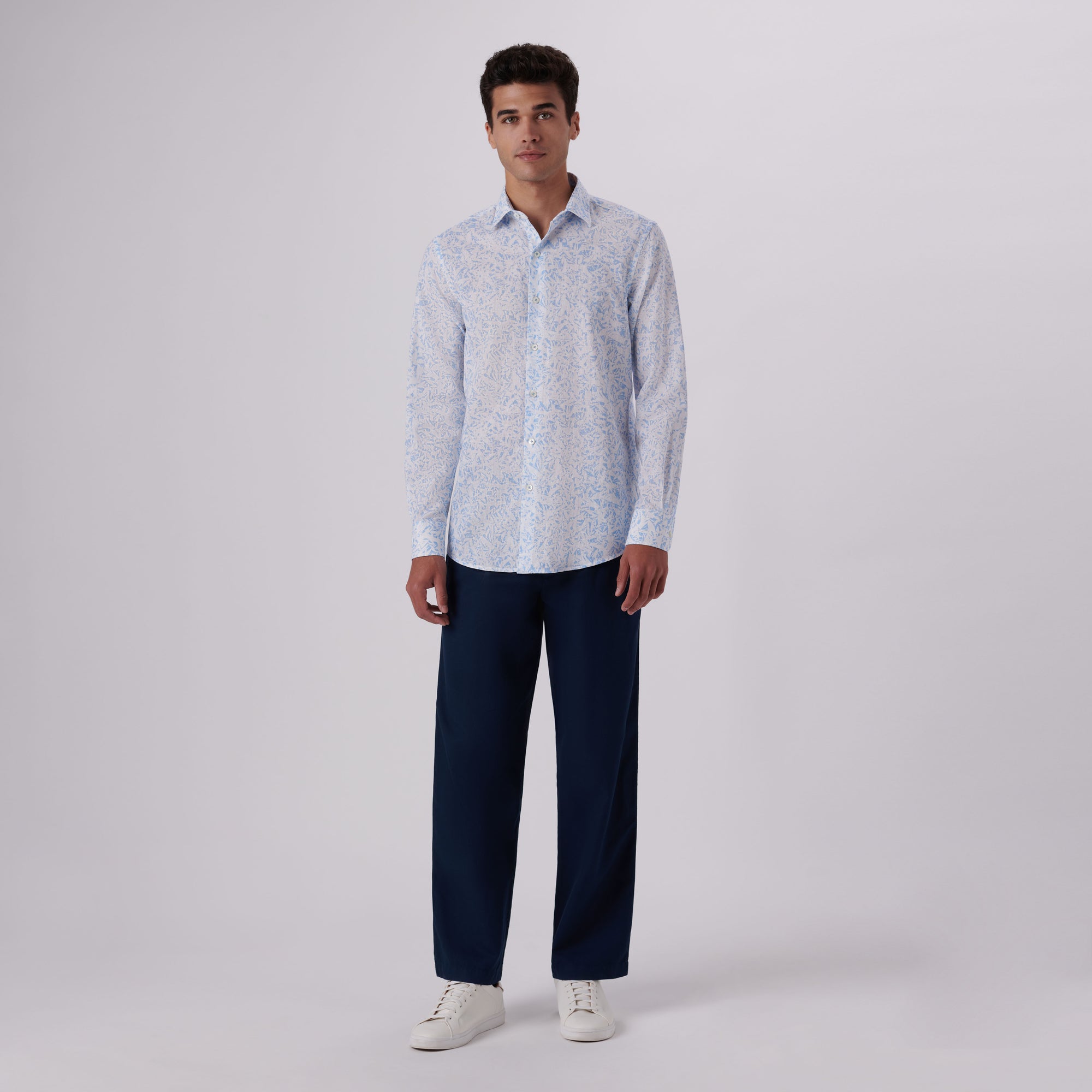 Julian Abstract Linen Shirt
