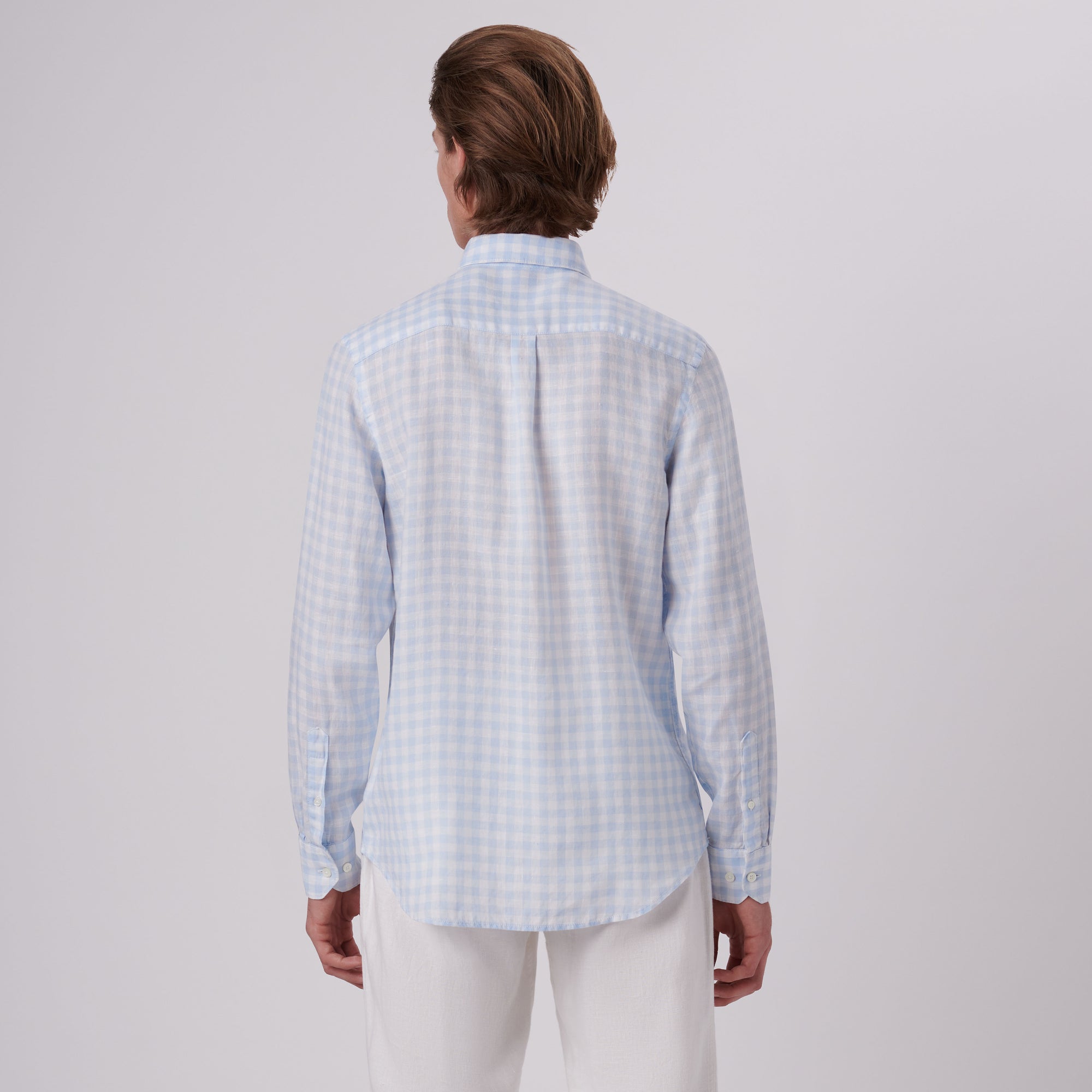 Julian Gingham Check Linen Shirt