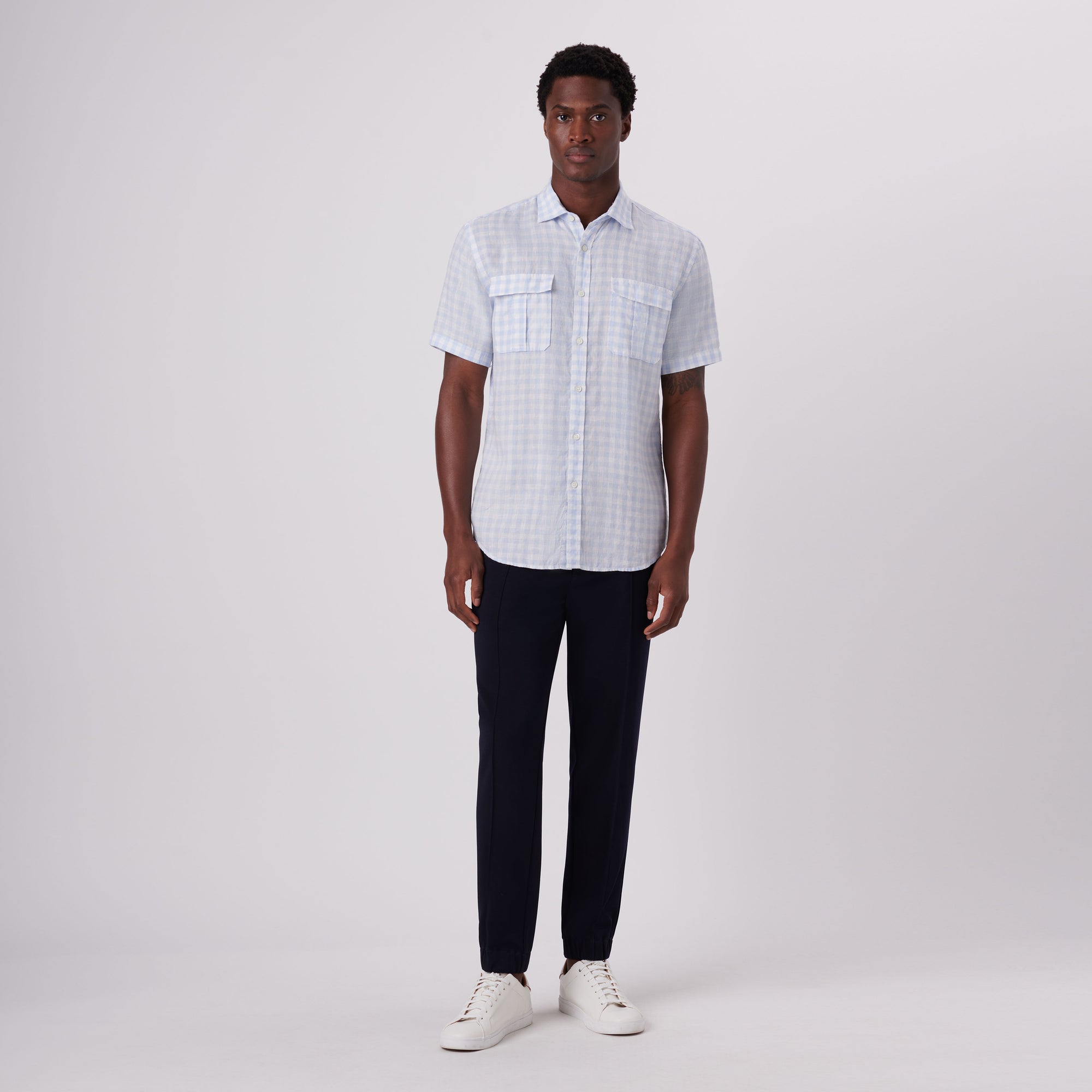 Orson Gingham Check Short Sleeve Shirt