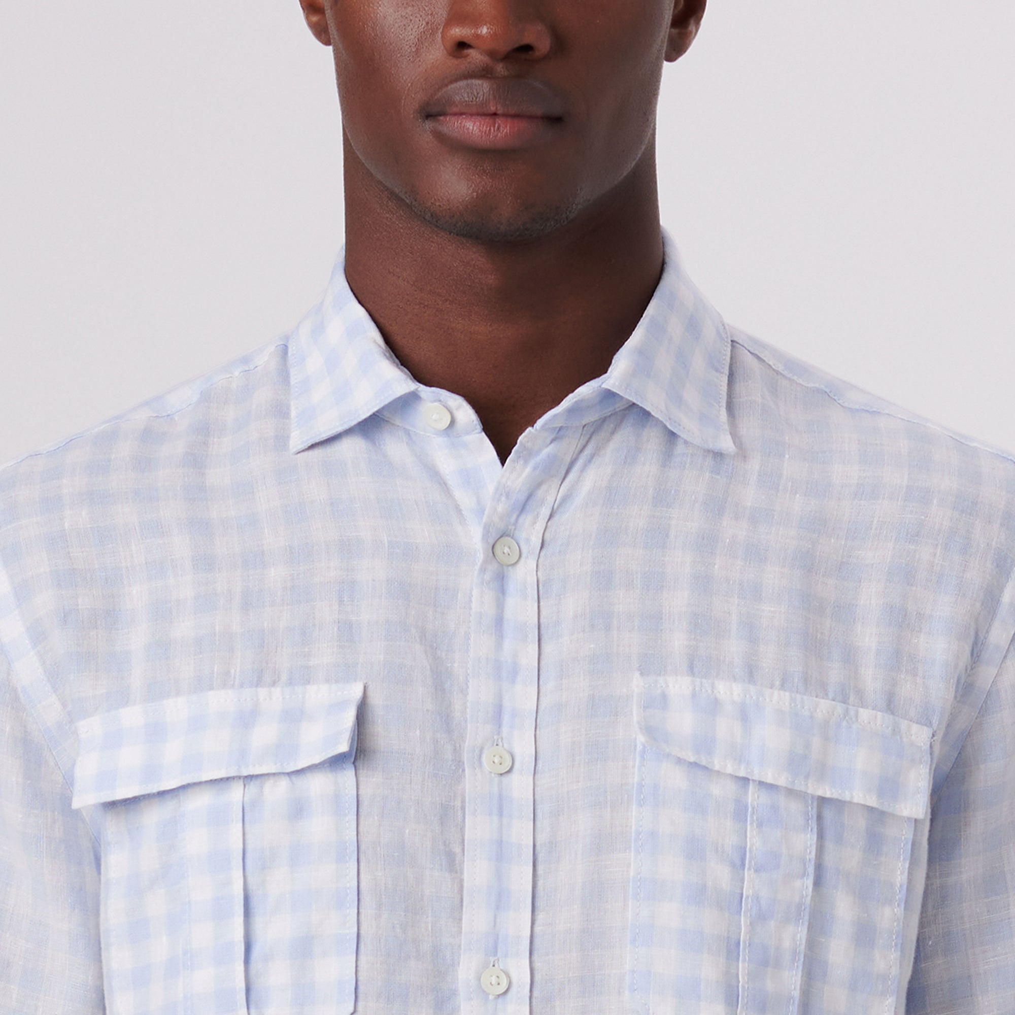 Orson Gingham Check Short Sleeve Shirt