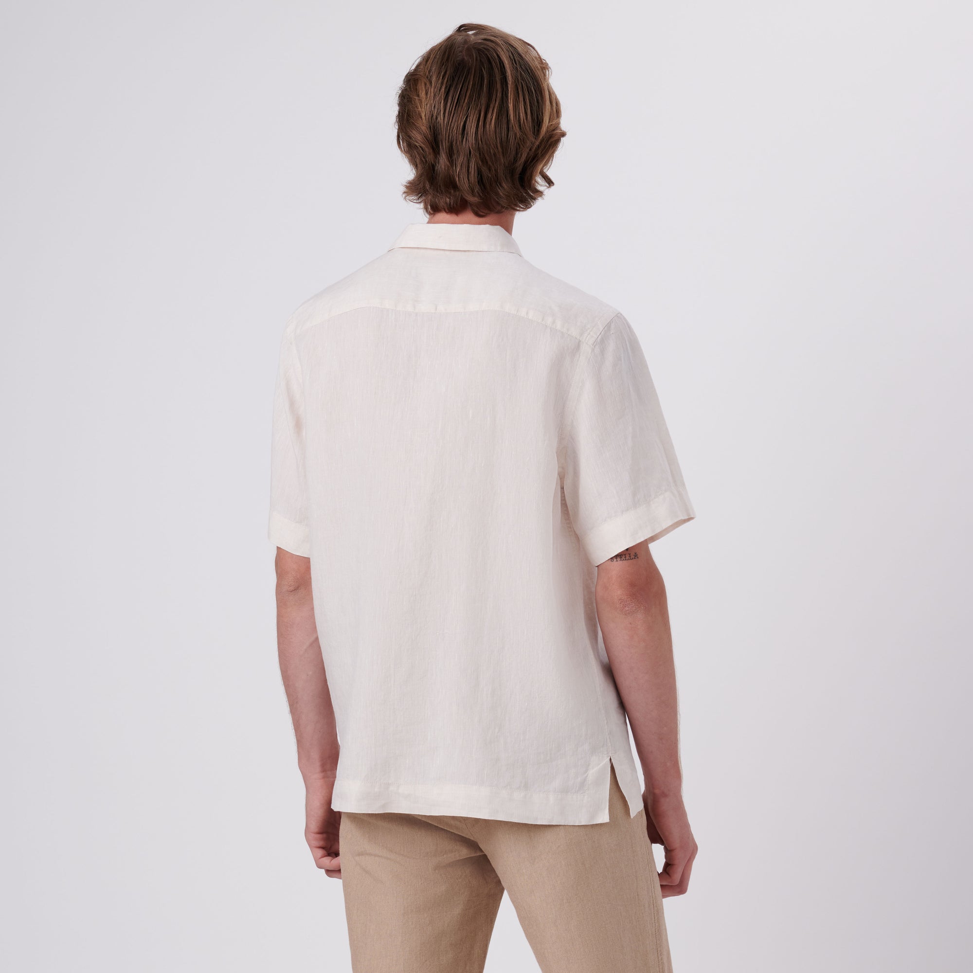 Jackson Solid Short Sleeve Linen Shirt