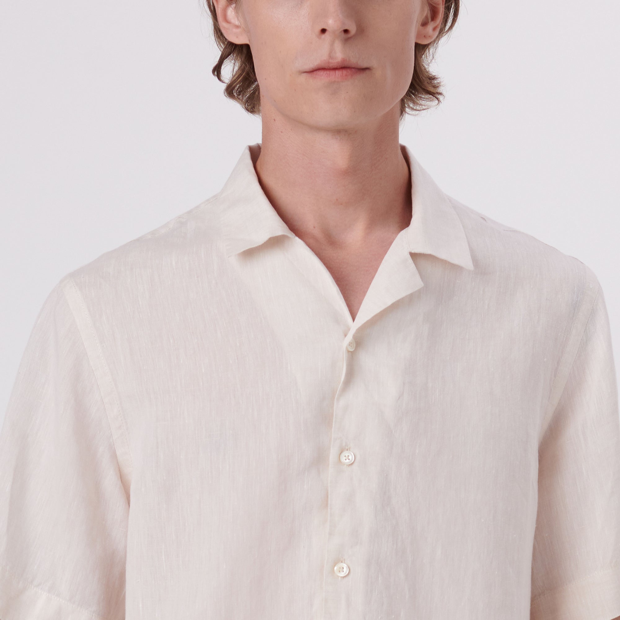 Jackson Solid Short Sleeve Linen Shirt