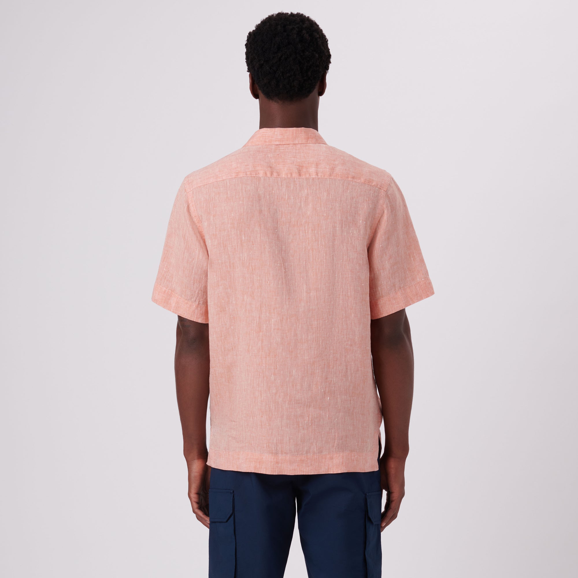 Jackson Solid Short Sleeve Linen Shirt