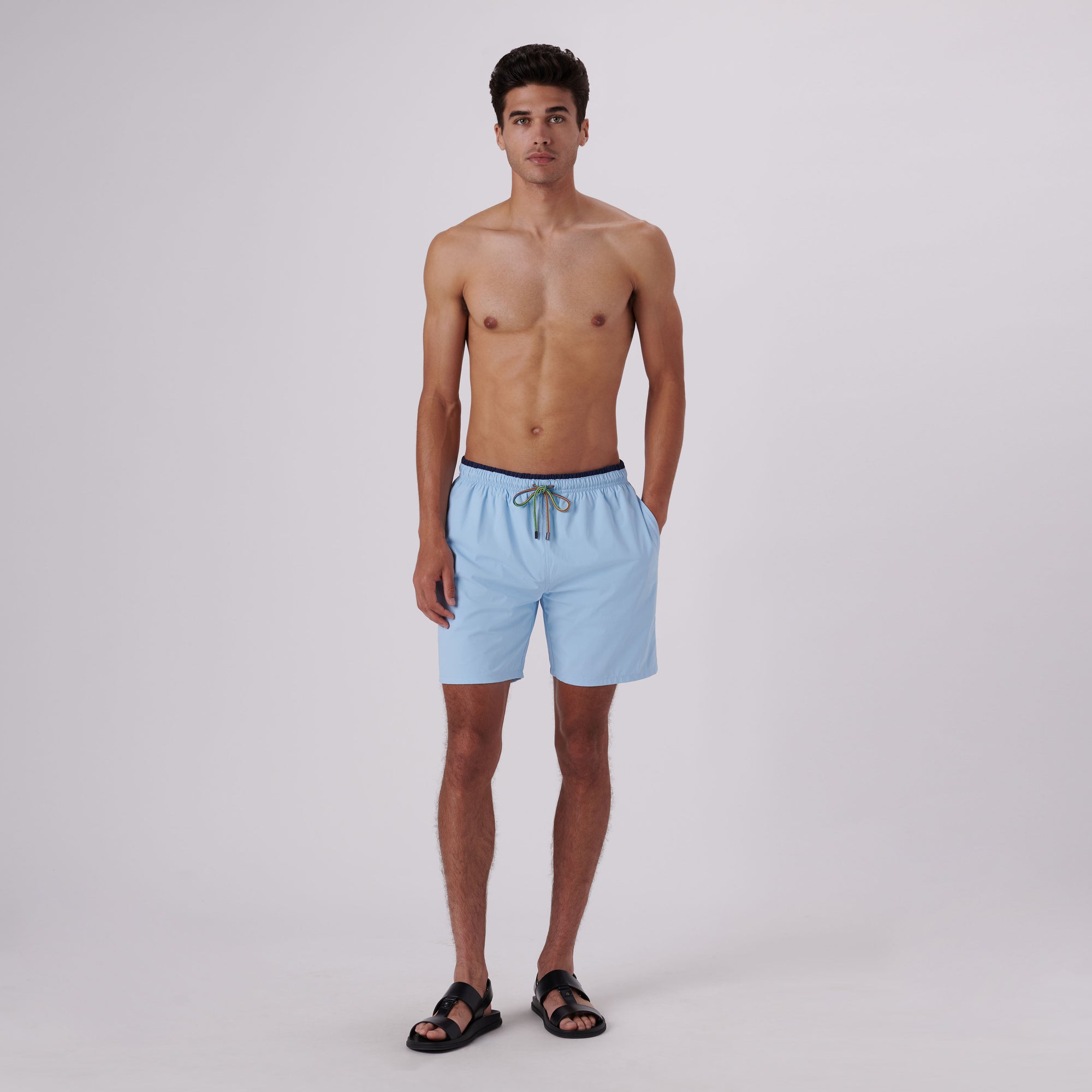 Quinn Solid Swim Trunks