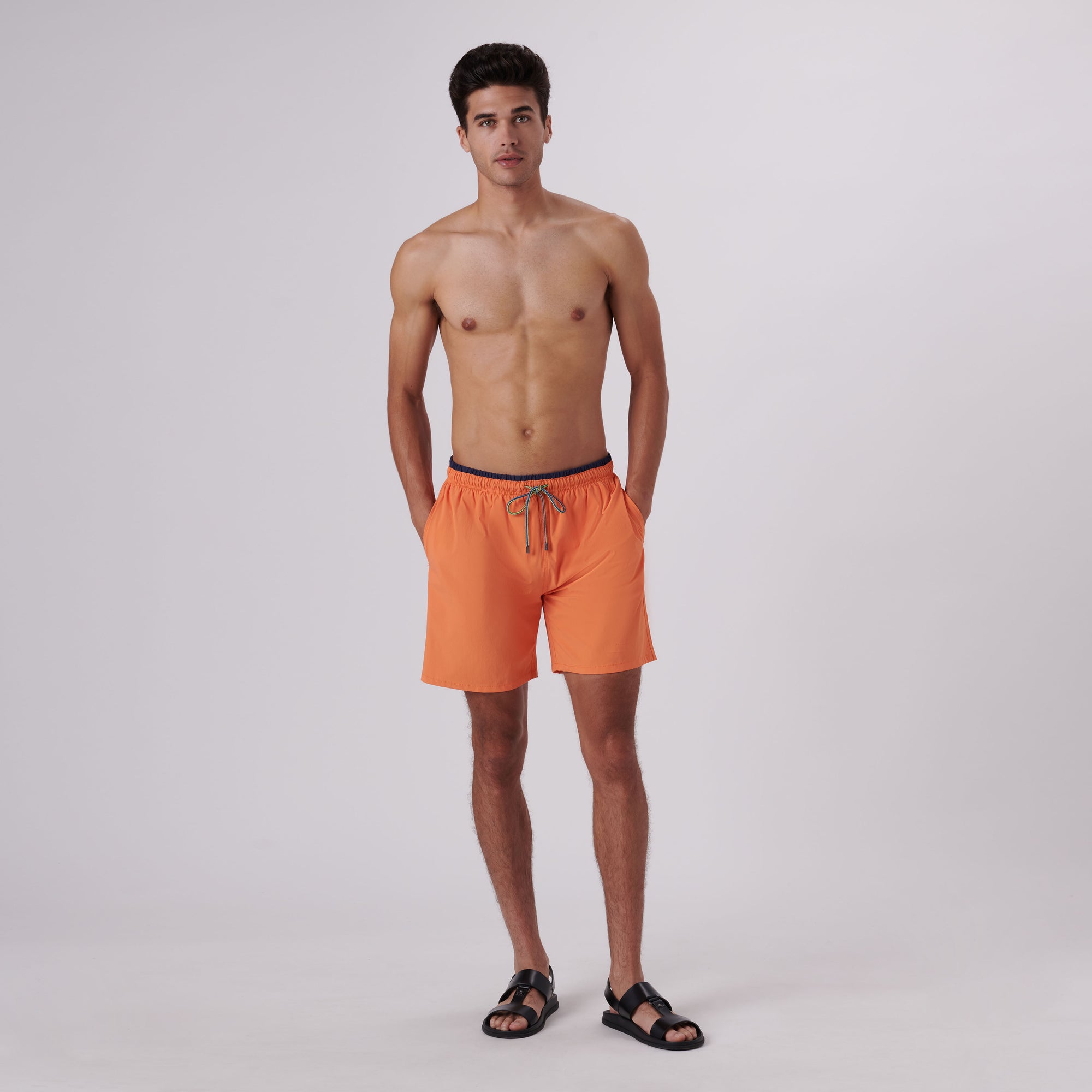 Quinn Solid Swim Trunks