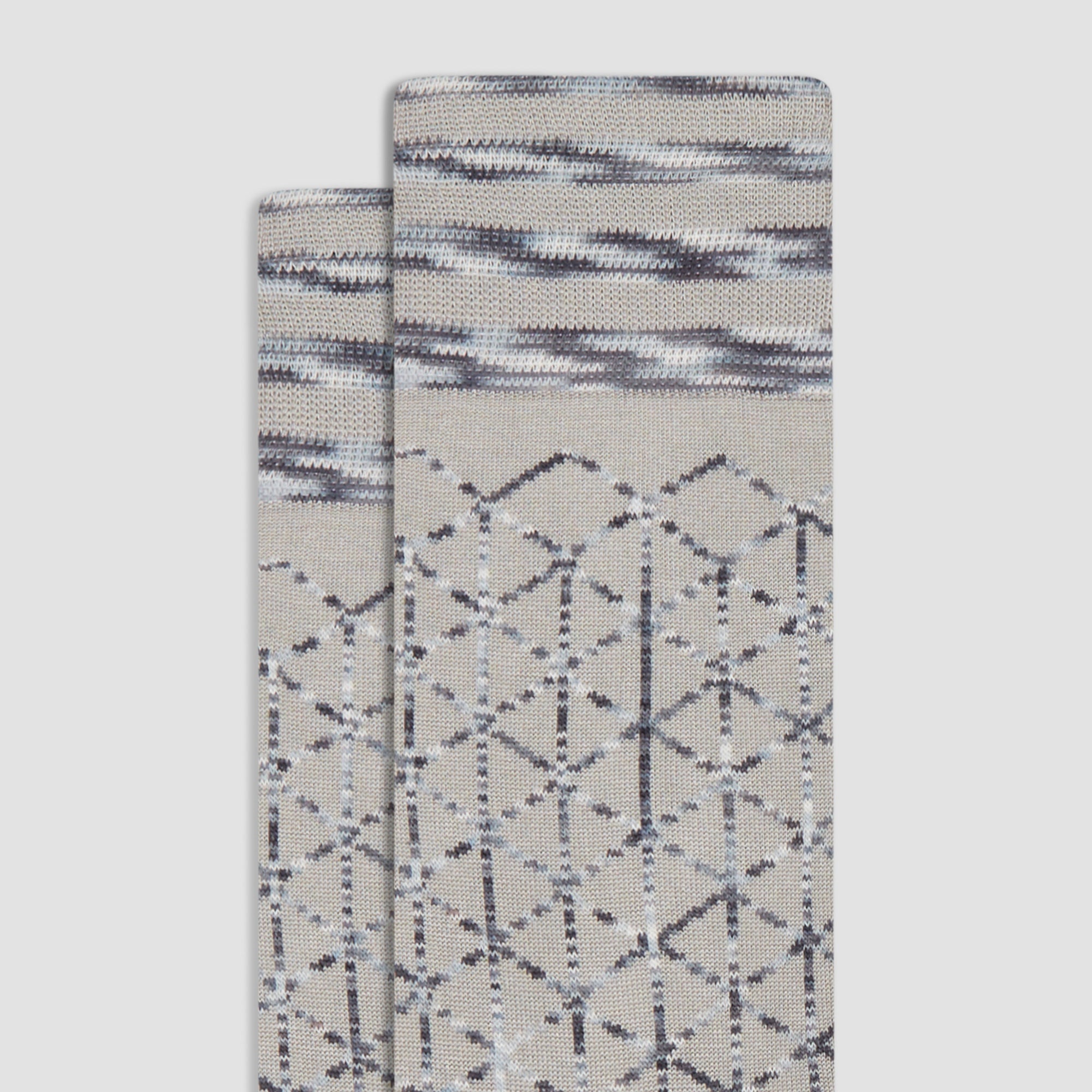 Geometric Mid-Calf Socks