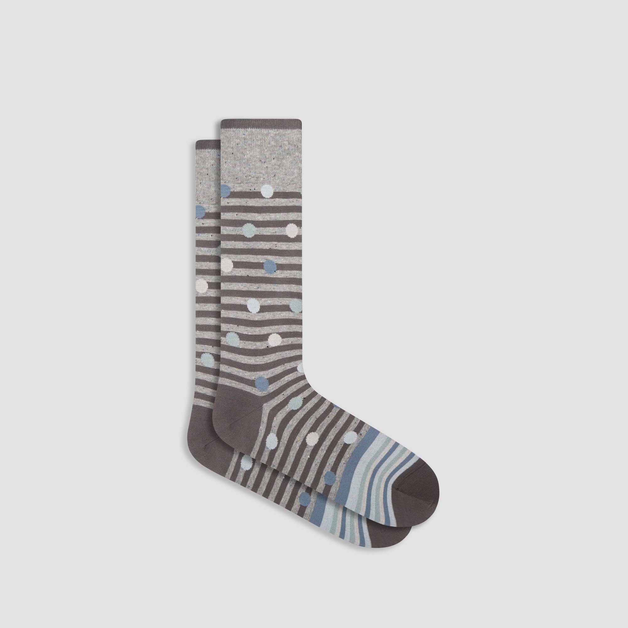 Striped Polka Dot Mid-Calf Socks