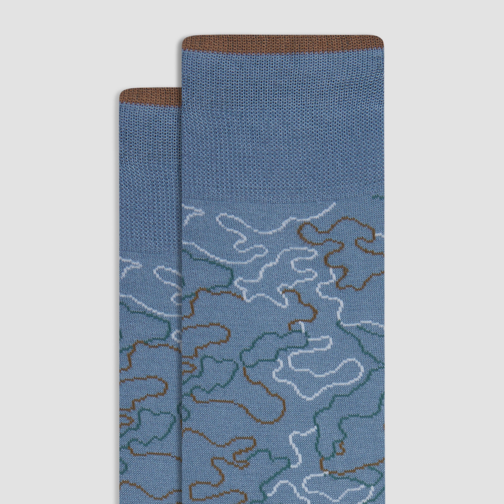 Abstract Mid-Calf Socks