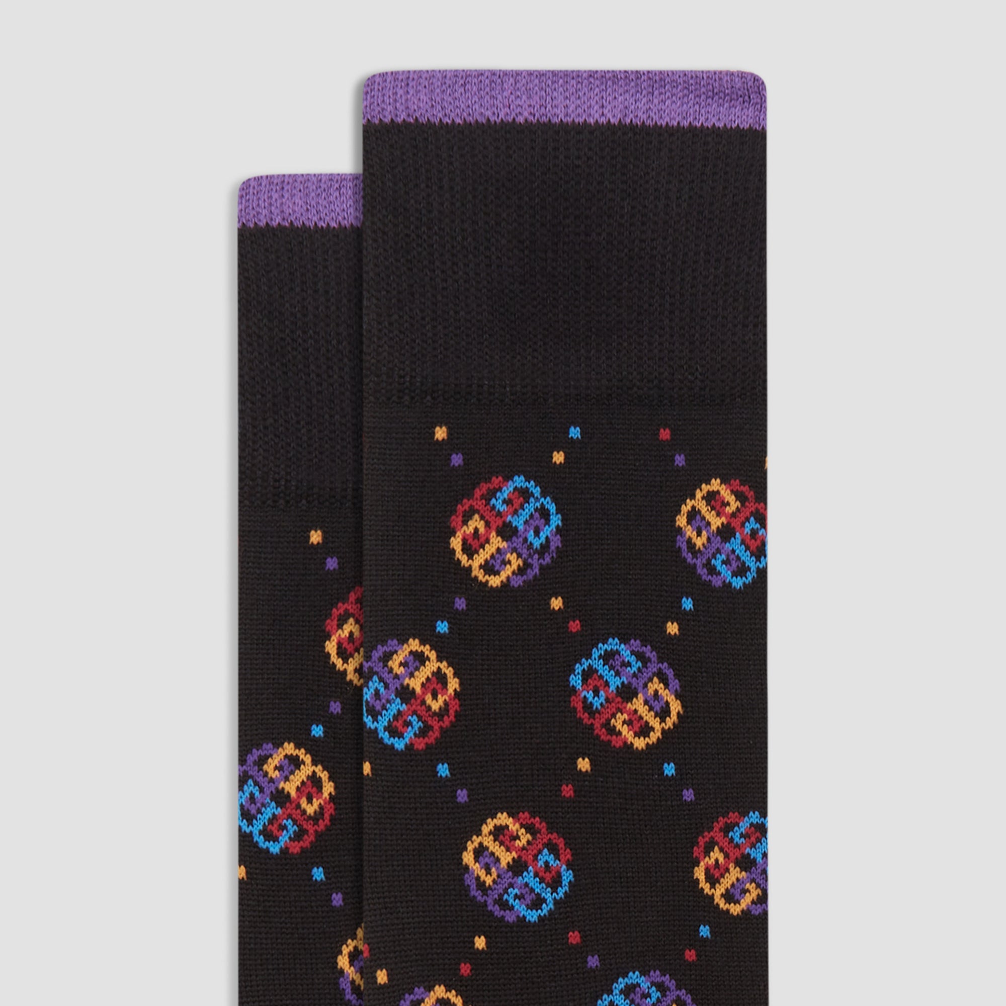Geometric Mid-Calf Socks