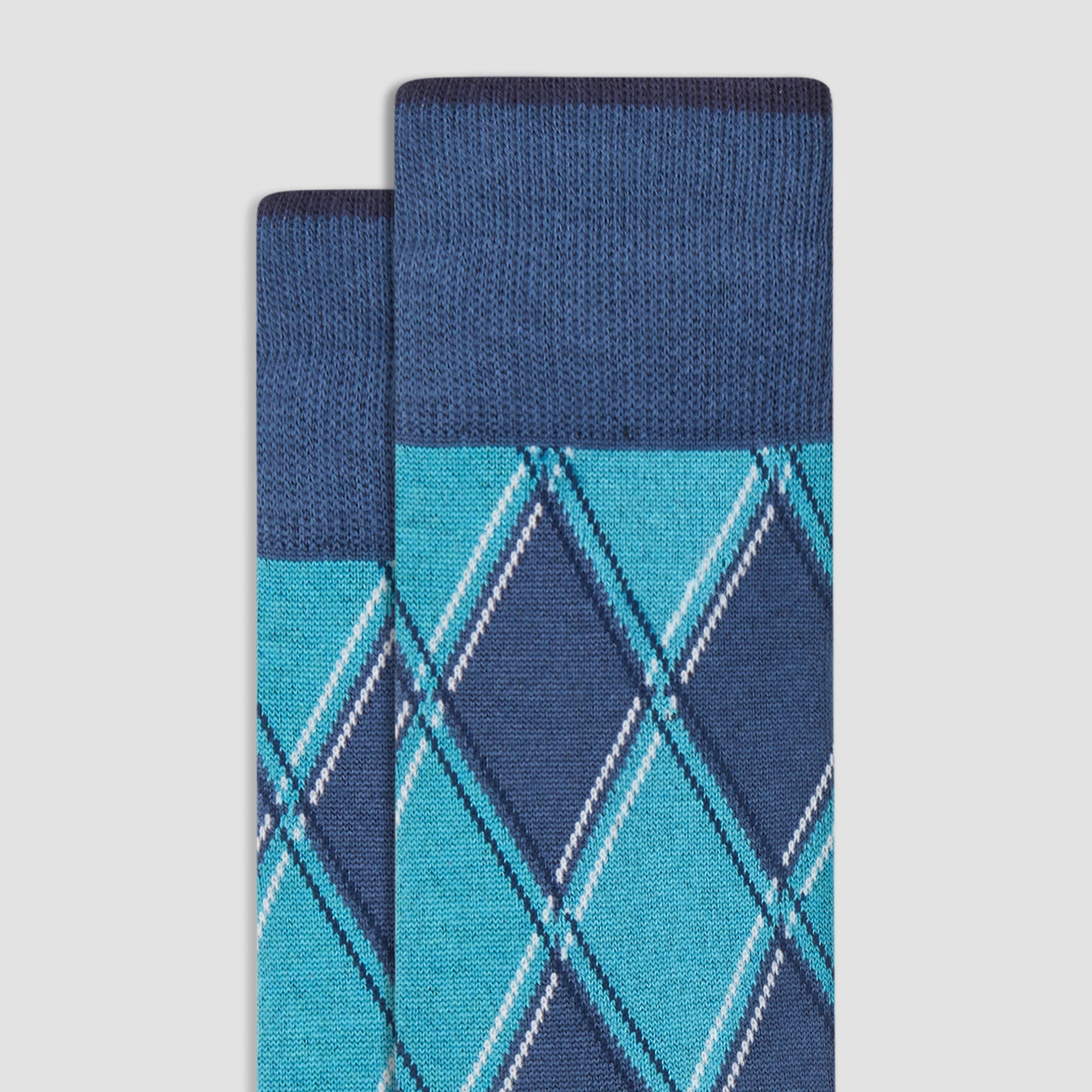 Argyle Mid-Calf Socks