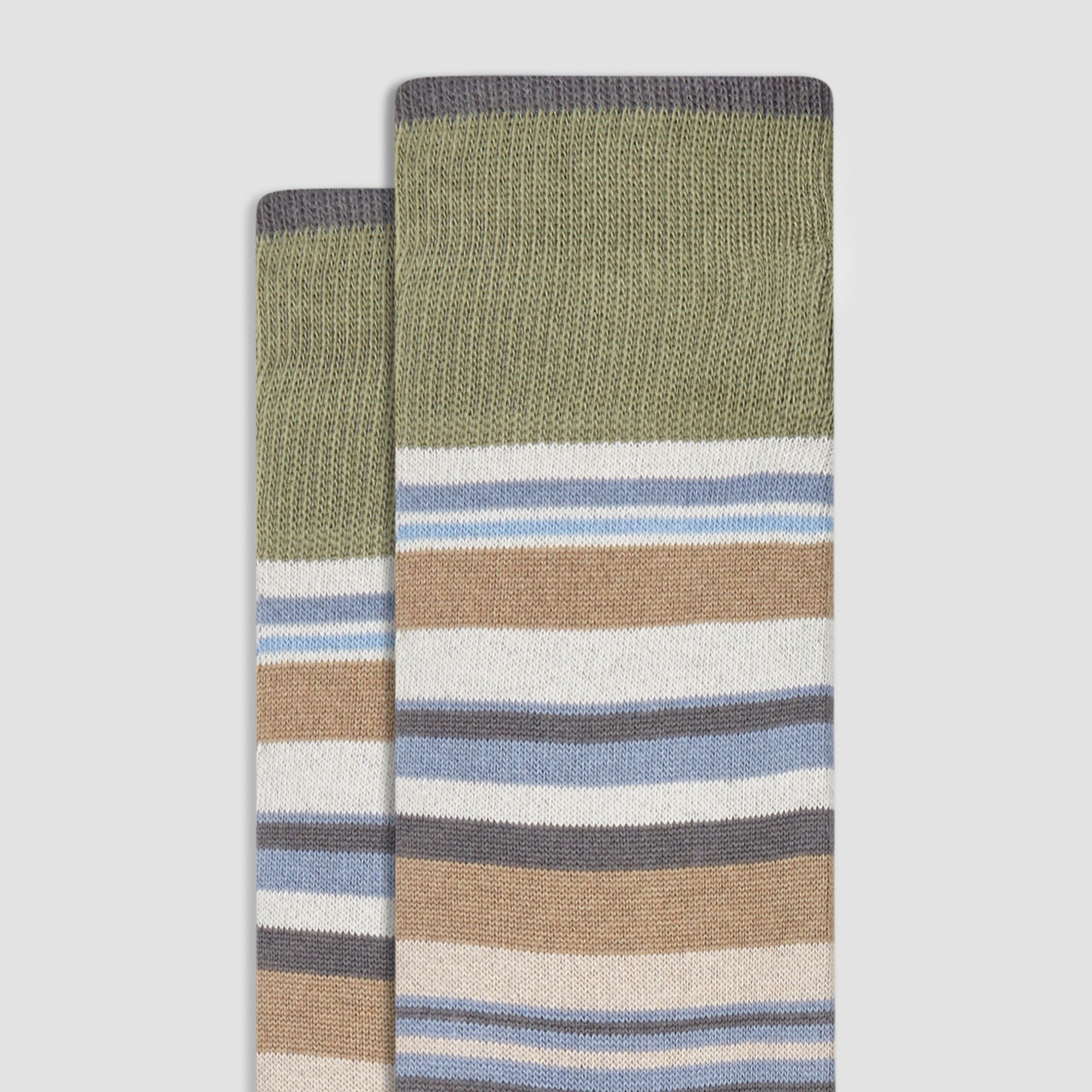 Striped Mid-Calf Socks