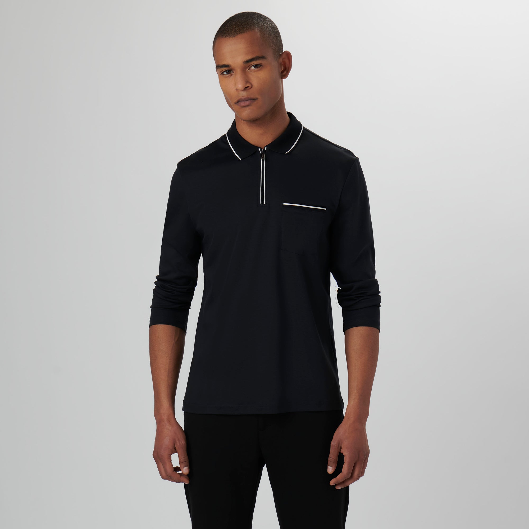 Long-sleeved Polo Shirt