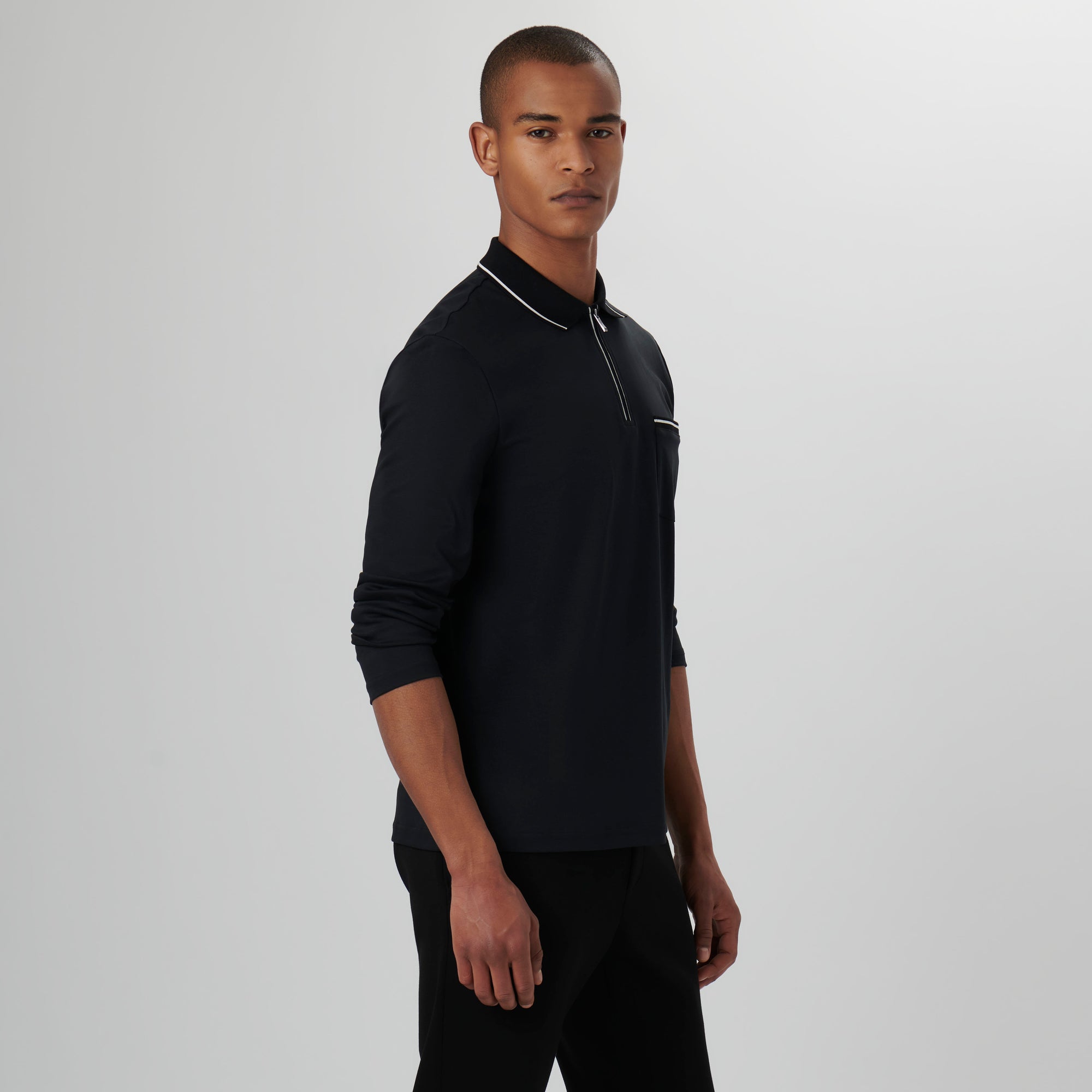 Long-sleeved Polo Shirt