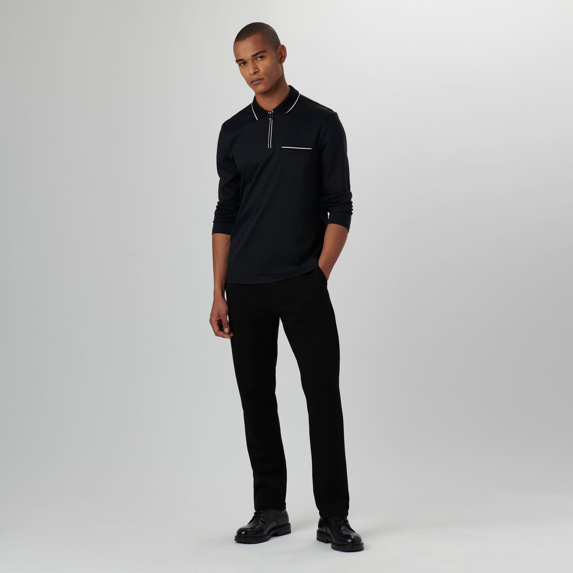 Long-sleeved Polo Shirt