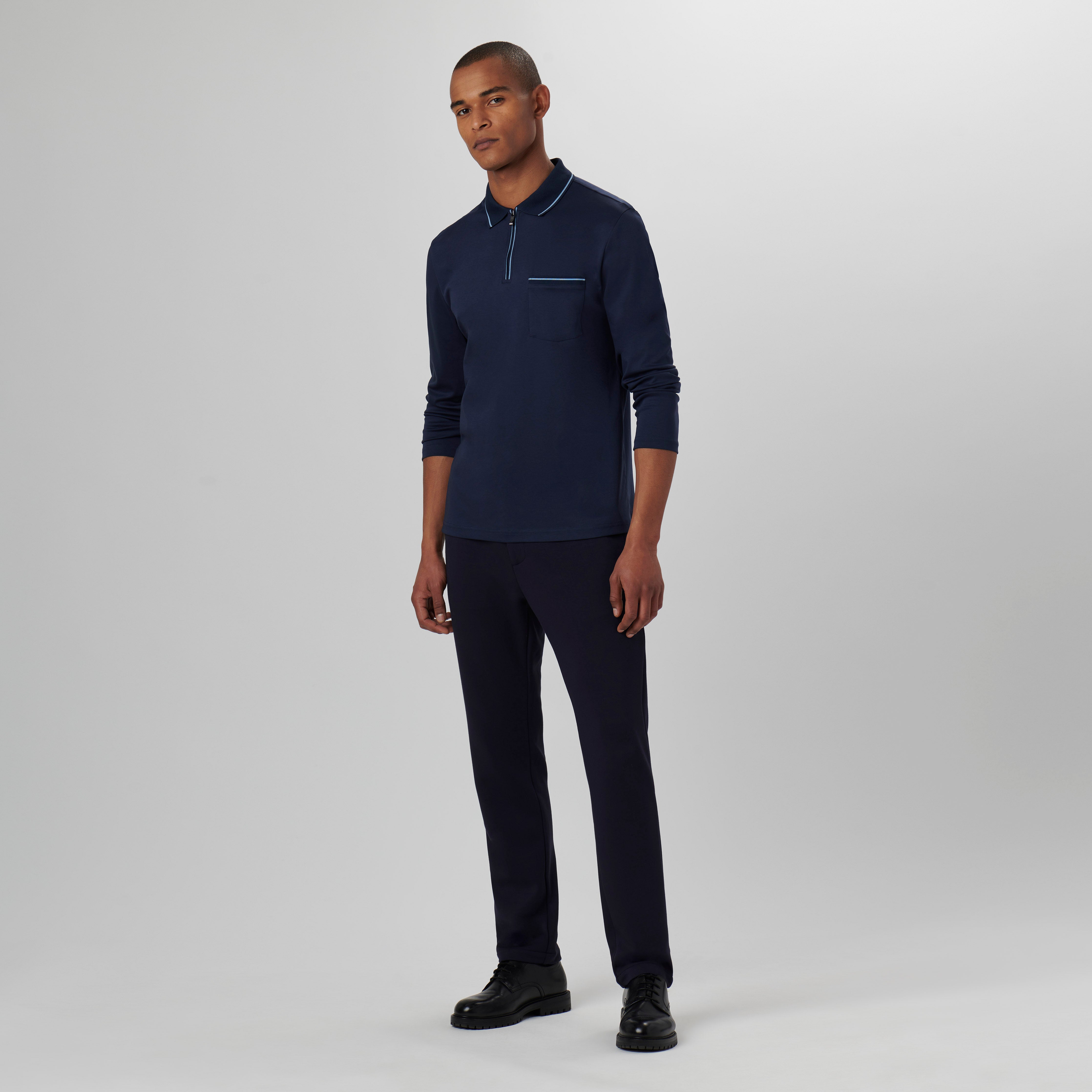 Long-sleeved Polo Shirt – BUGATCHI