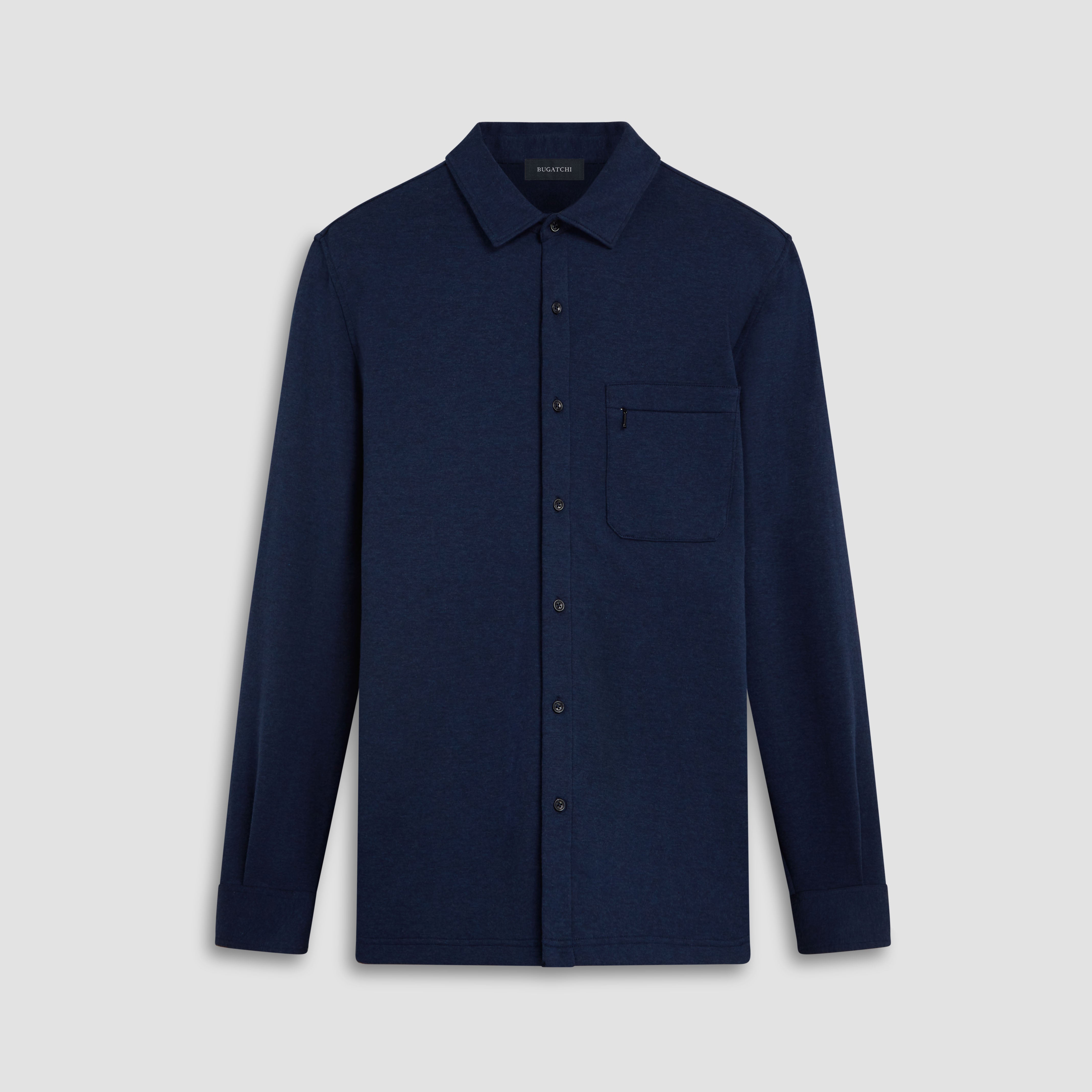 Knit Shirt Jacket – BUGATCHI