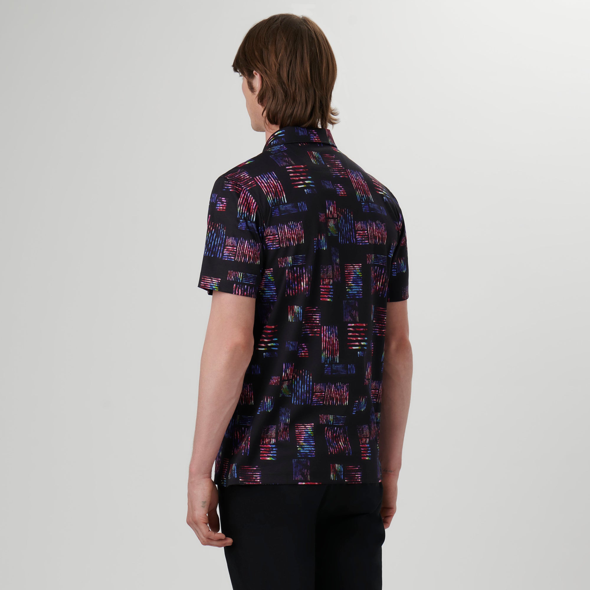 Hendrix Abstract Print Polo Shirt