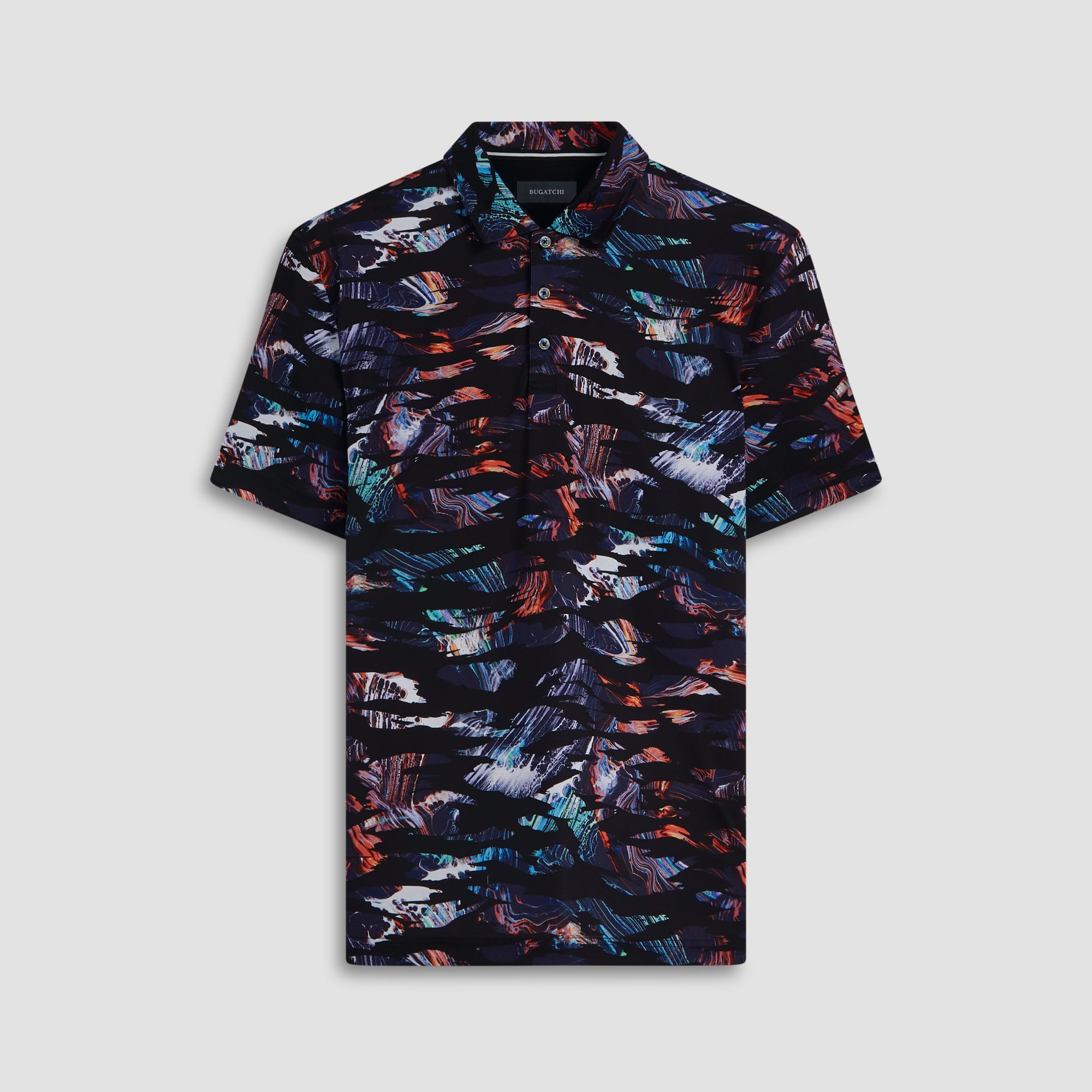 Hendrix Abstract Print Polo Shirt