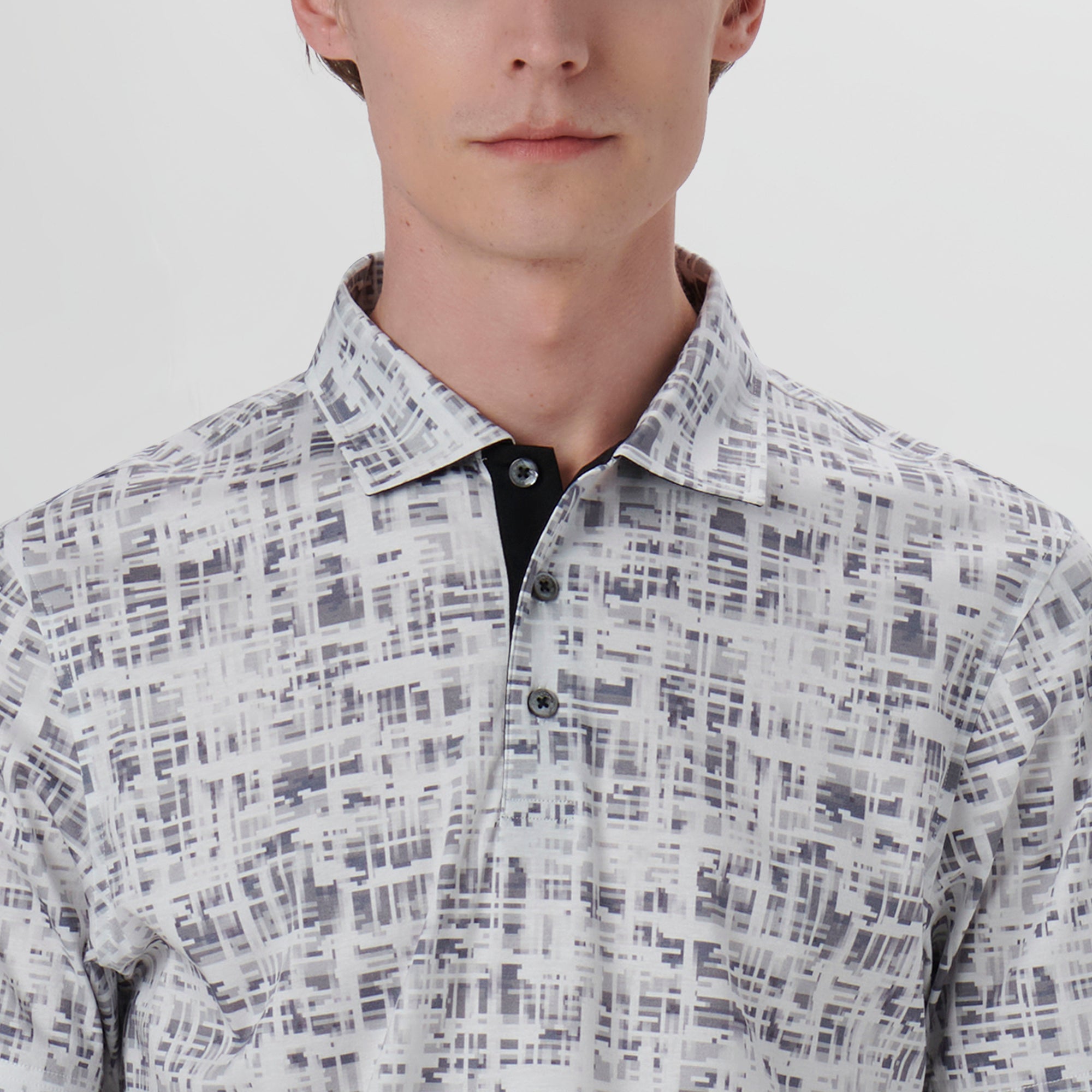 Hendrix Abstract Print Polo Shirt
