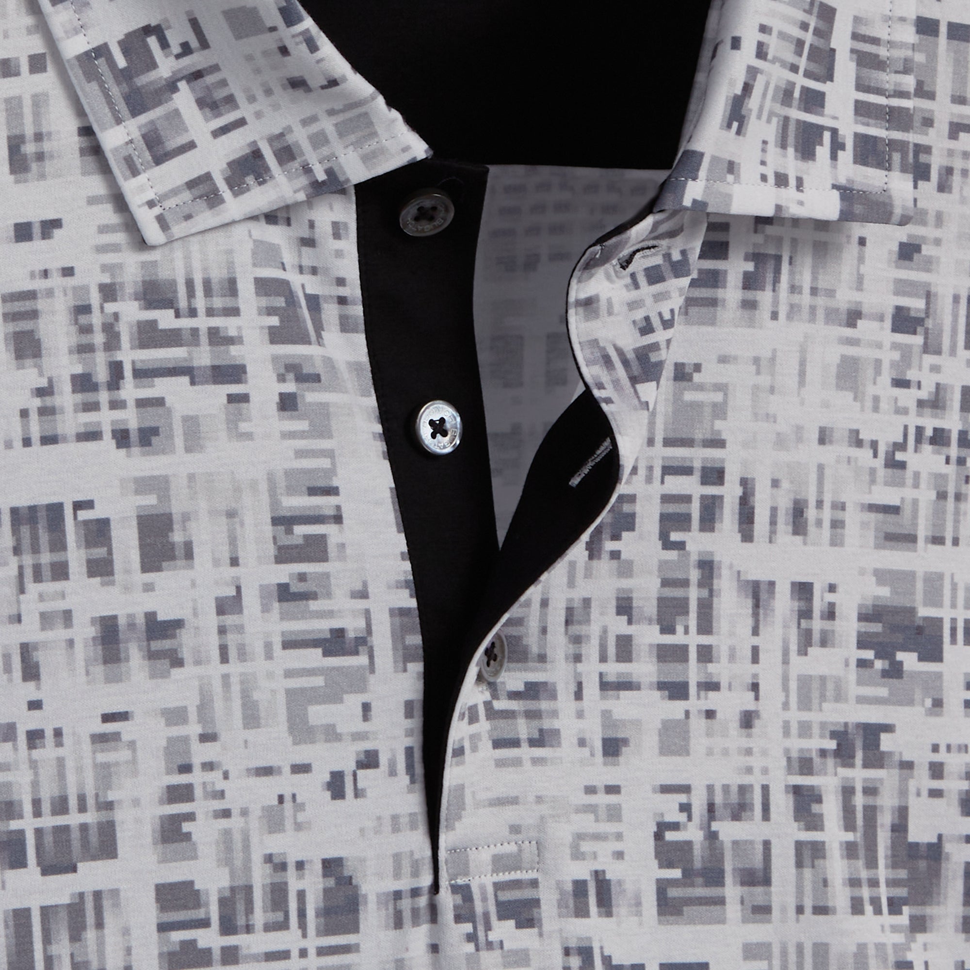 Hendrix Abstract Print Polo Shirt
