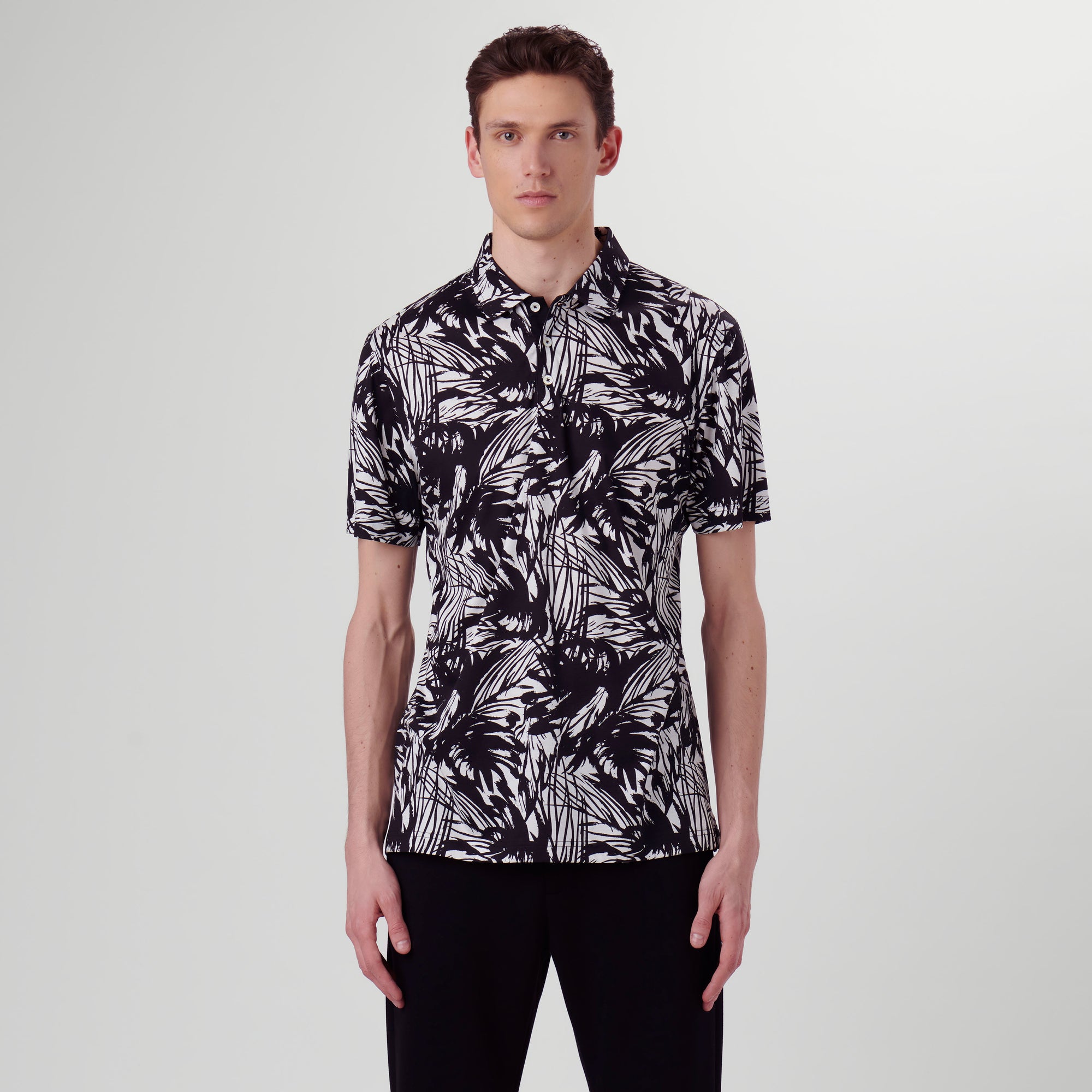 Hendrix Abstract Print Polo Shirt