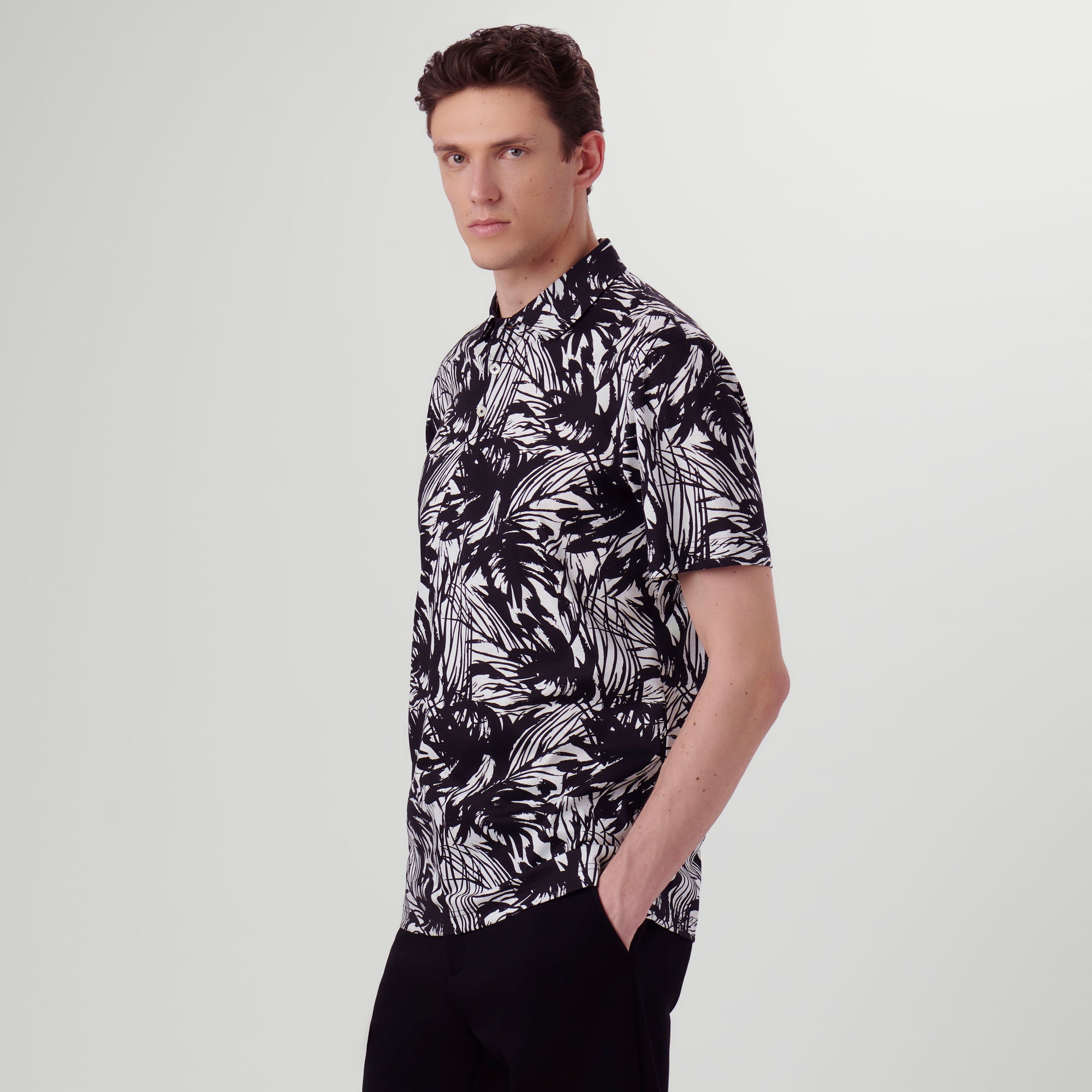 Hendrix Abstract Print Polo Shirt