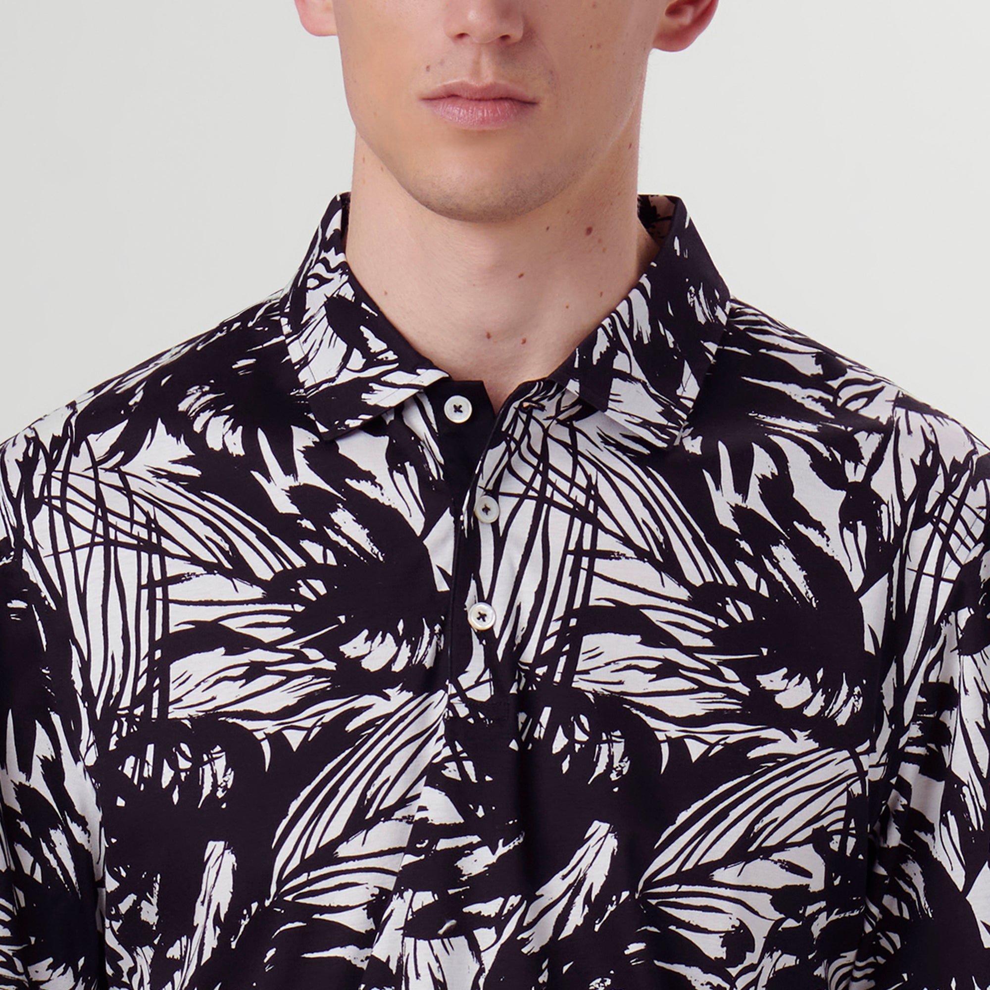 Hendrix Abstract Print Polo Shirt