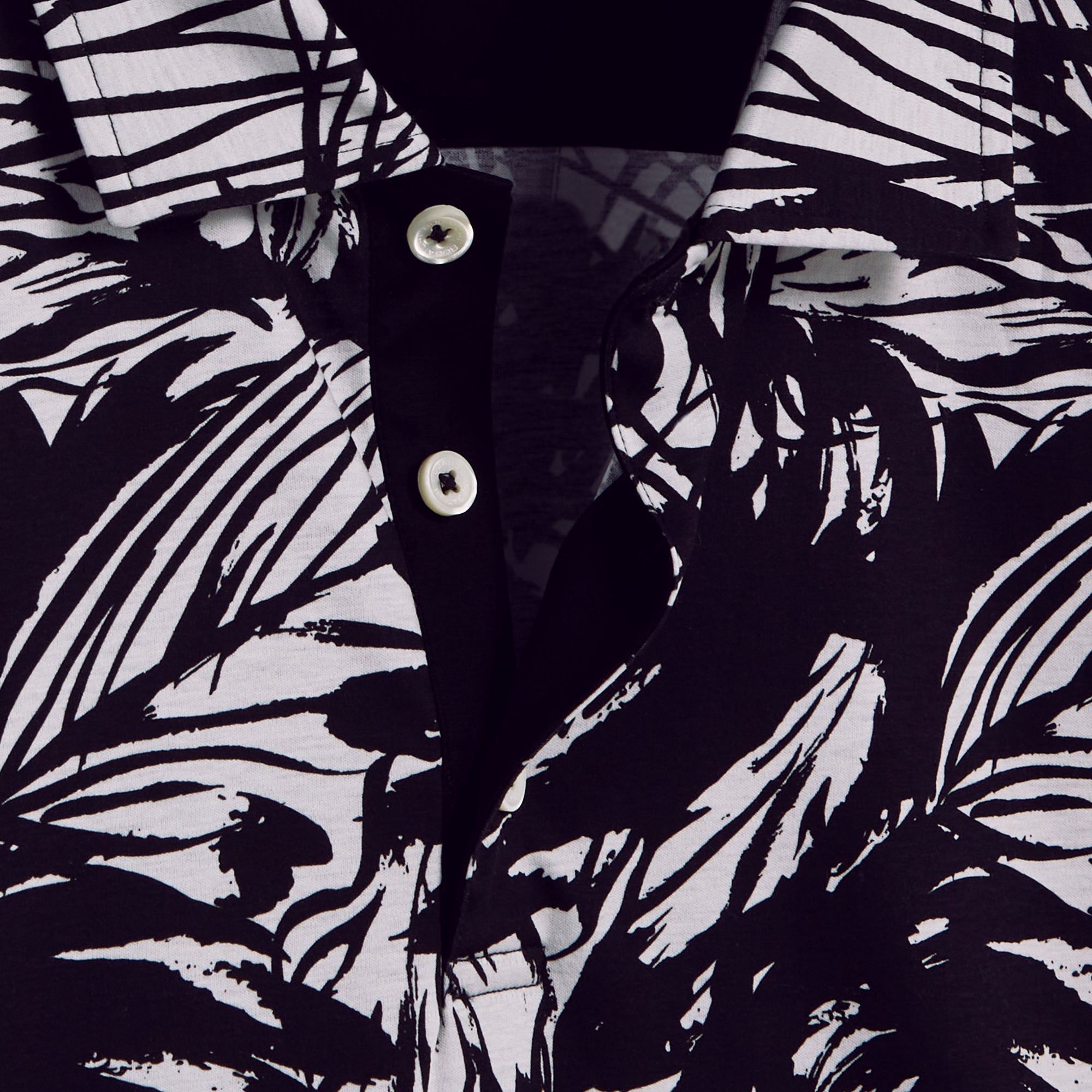 Hendrix Abstract Print Polo Shirt